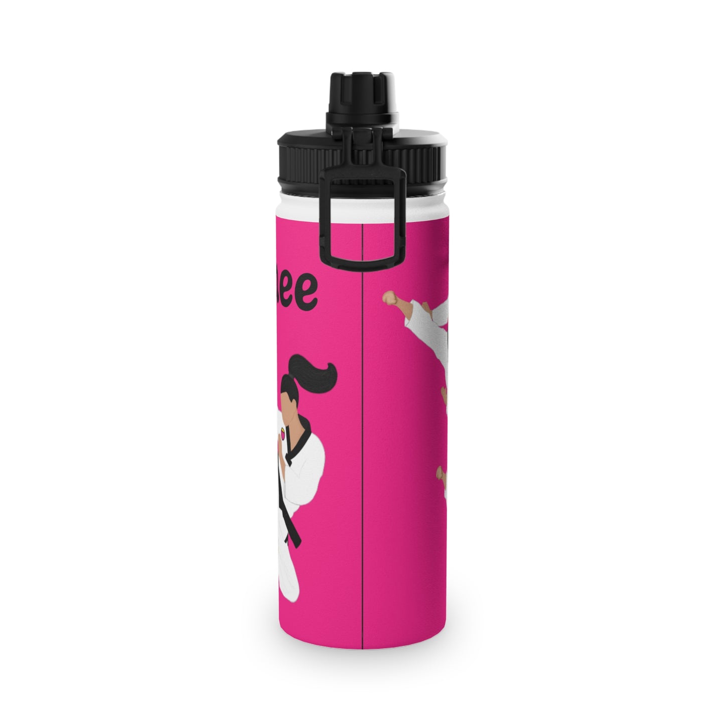 Active Cutie Martial Arts Taekwondo Stainless Steel Water Bottle (PICK YOUR SKIN TONE)