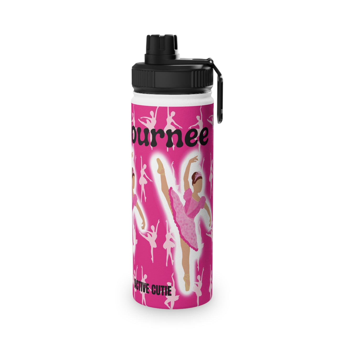 Active Cutie Ballet/Dance Stainless Steel Water Bottle (PICK YOUR SKIN TONE)
