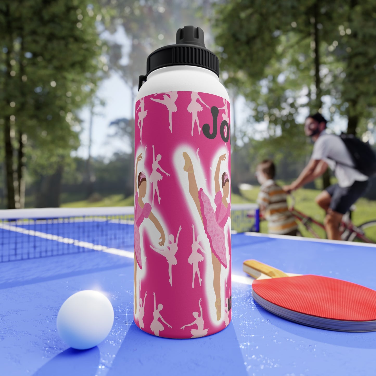 Active Cutie Ballet/Dance Stainless Steel Water Bottle (PICK YOUR SKIN TONE)