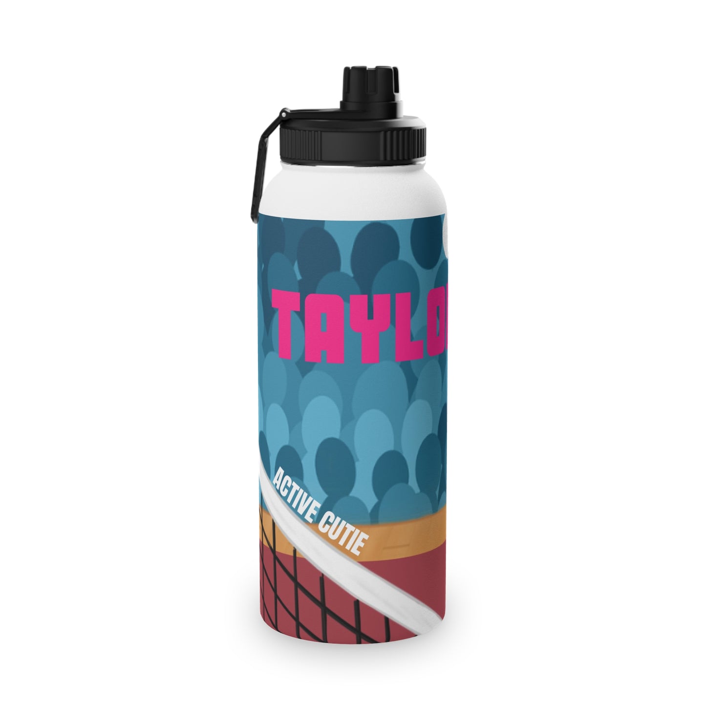Active Cutie Volleyball Stainless Steel Water Bottle (PICK YOUR SKIN TONE)
