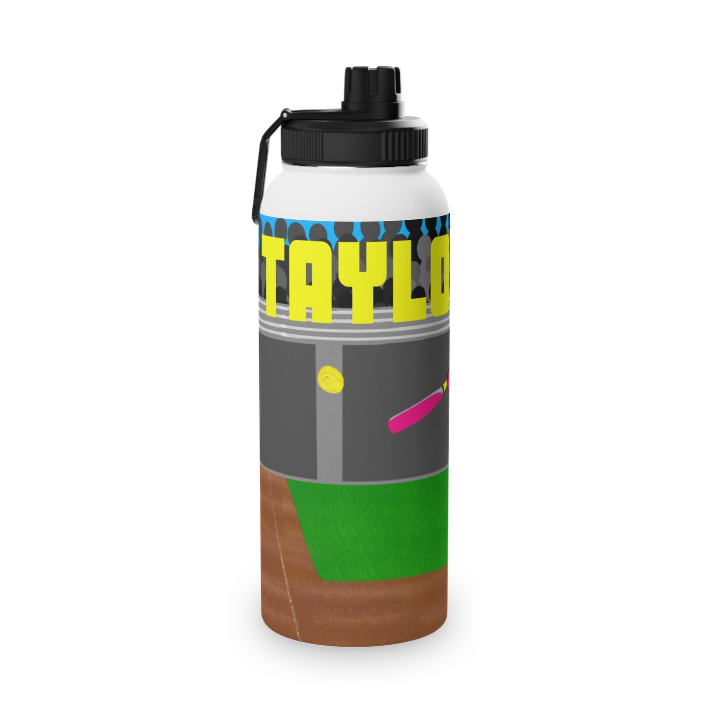Active Cutie Softball Stainless Steel Water Bottle (PICK YOUR SKIN TONE)