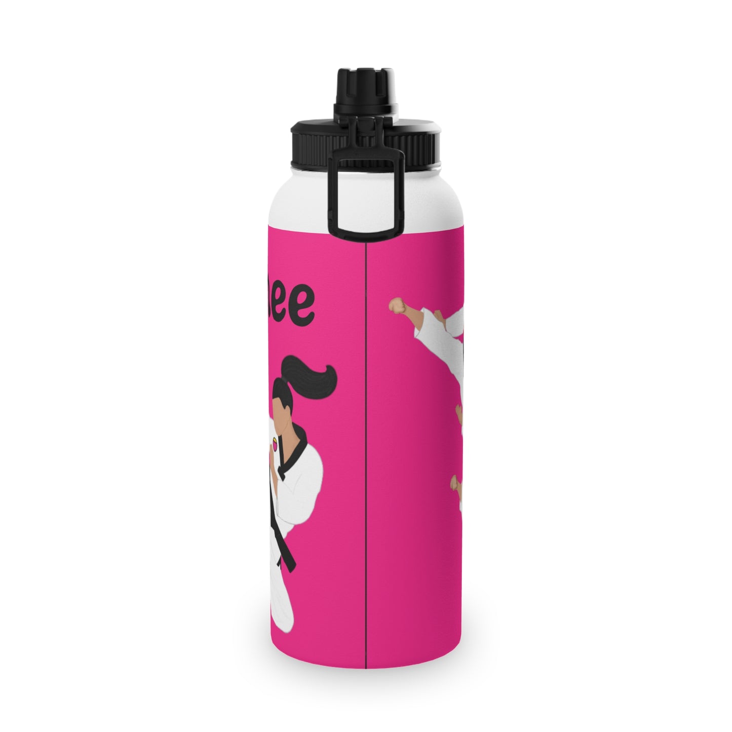Active Cutie Martial Arts Taekwondo Stainless Steel Water Bottle (PICK YOUR SKIN TONE)