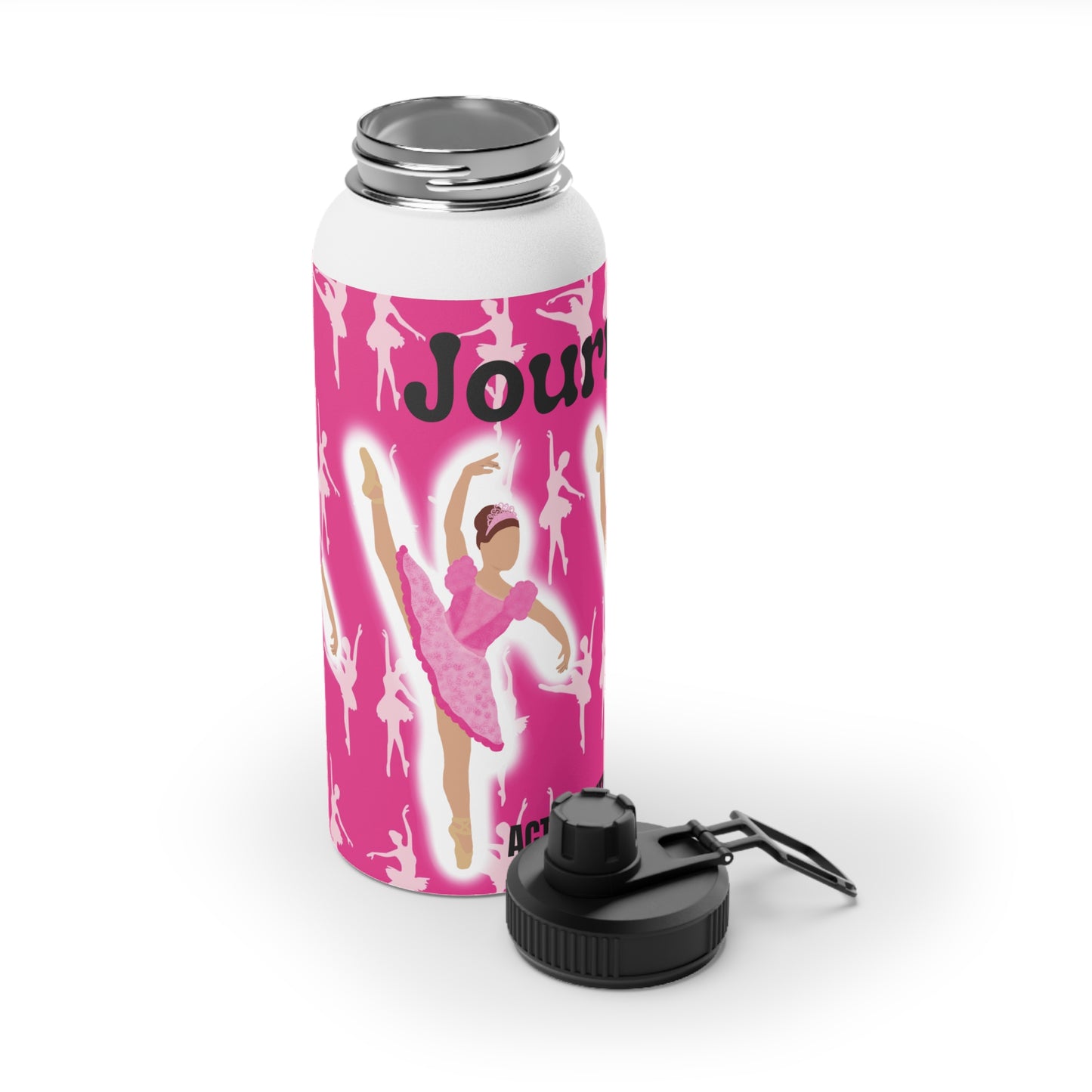 Active Cutie Ballet/Dance Stainless Steel Water Bottle (PICK YOUR SKIN TONE)