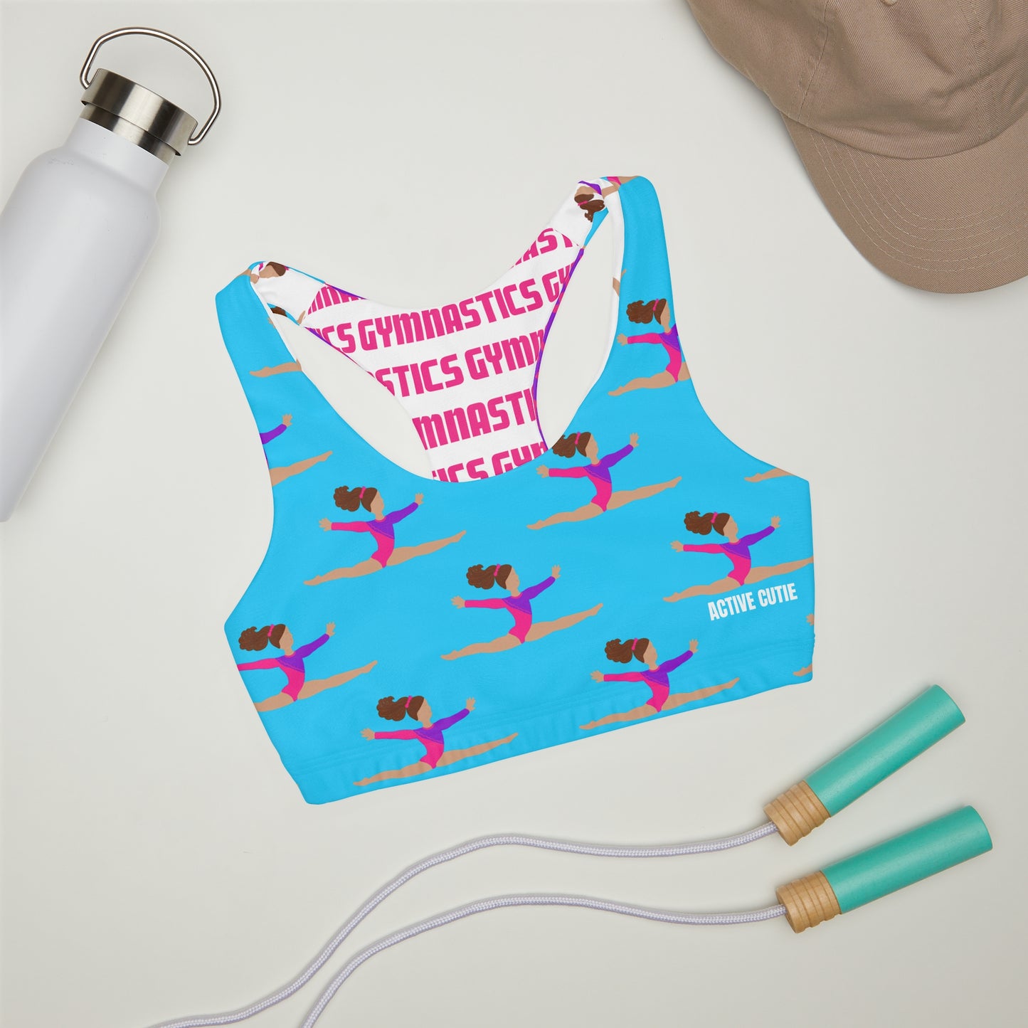 Active Cutie Gymnastics Kid's Double Lined Sports Bra (PICK YOUR SKIN TONE)