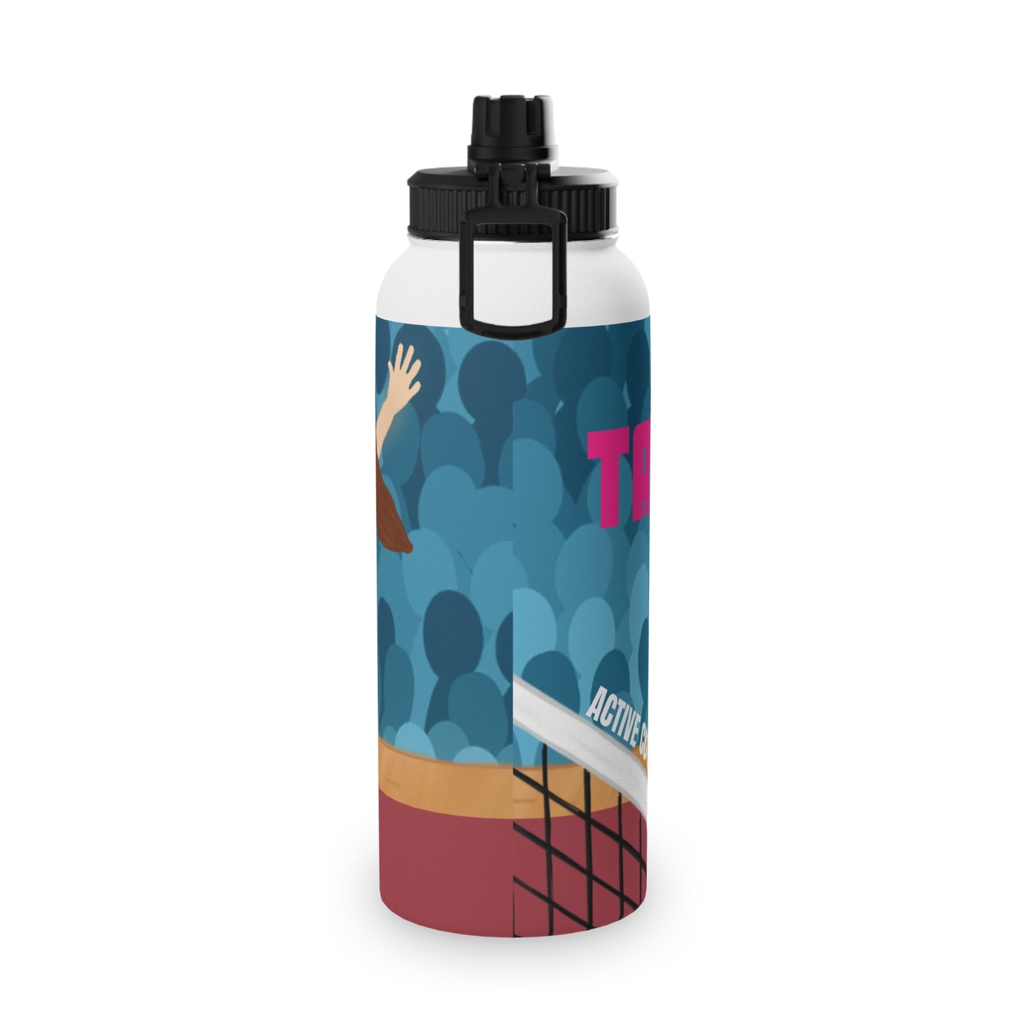 Active Cutie Volleyball Stainless Steel Water Bottle (PICK YOUR SKIN TONE)