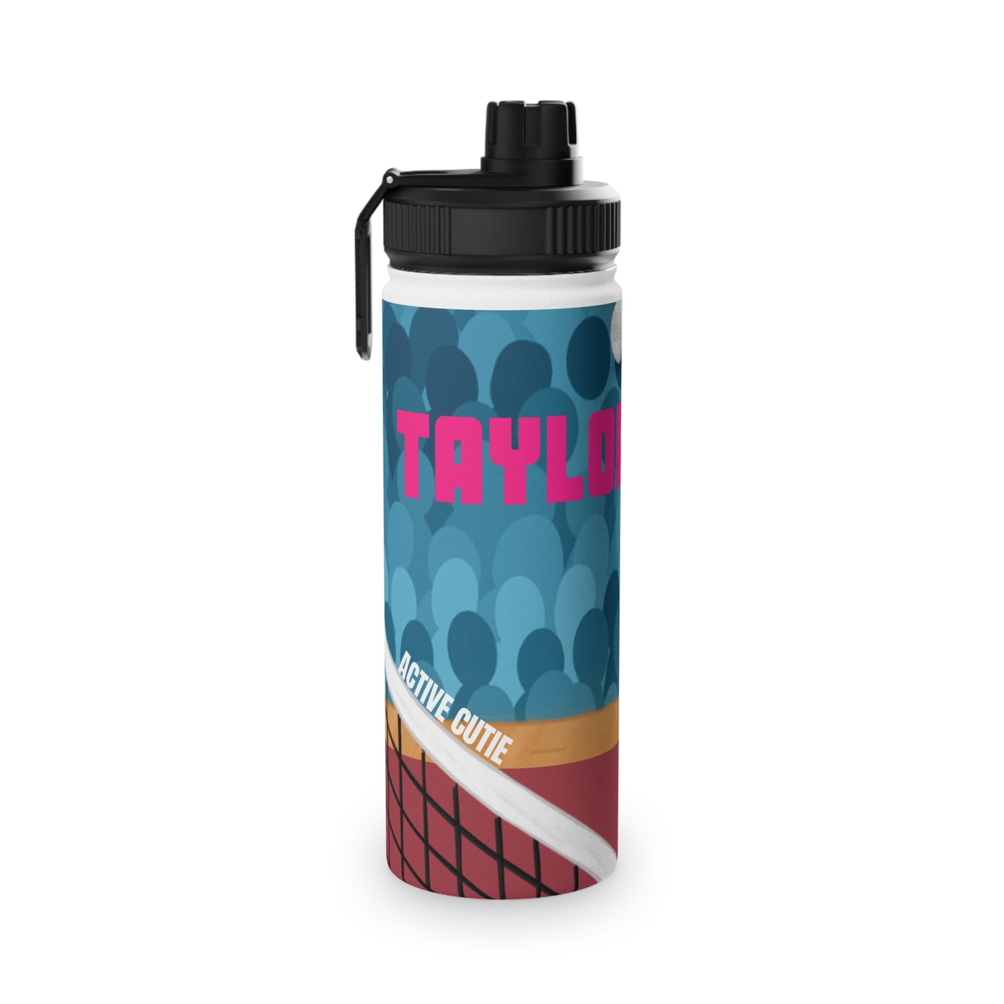 Active Cutie Volleyball Stainless Steel Water Bottle (PICK YOUR SKIN TONE)