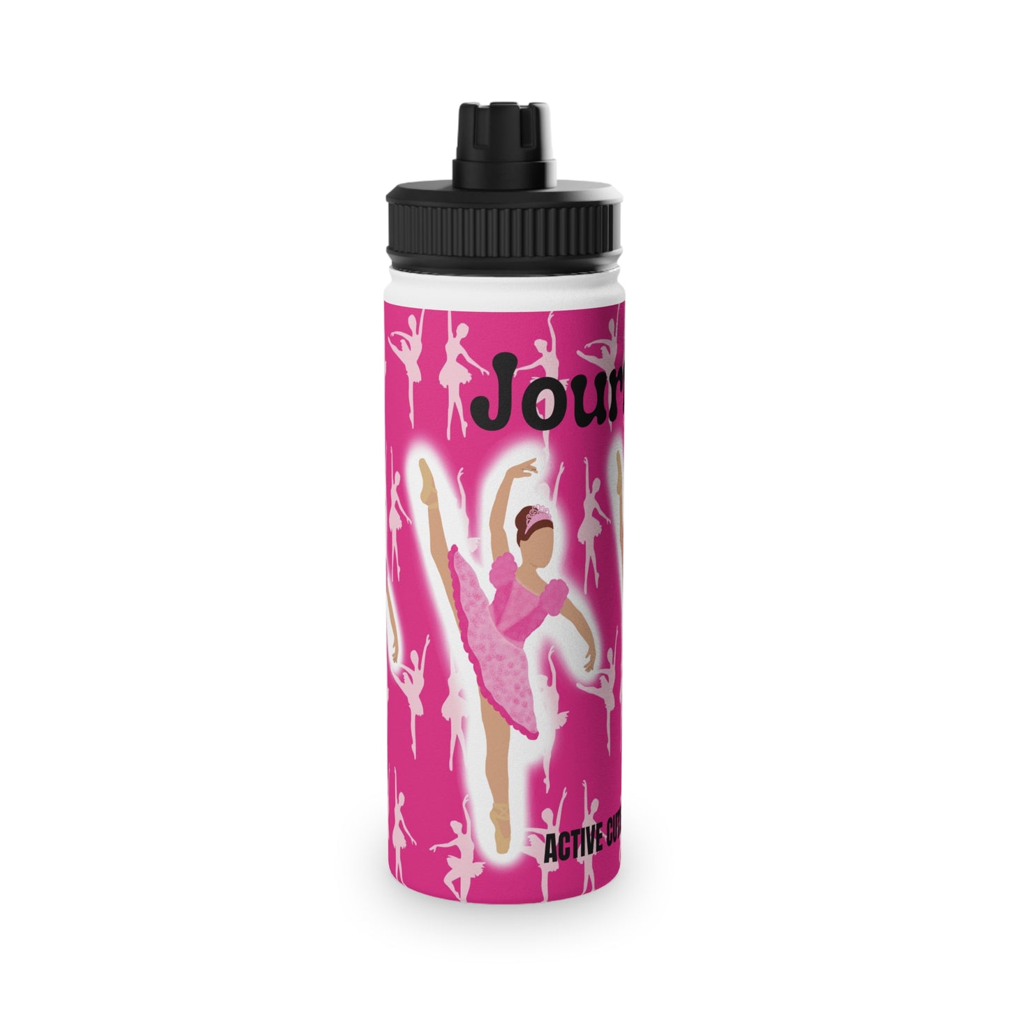 Active Cutie Ballet/Dance Stainless Steel Water Bottle (PICK YOUR SKIN TONE)