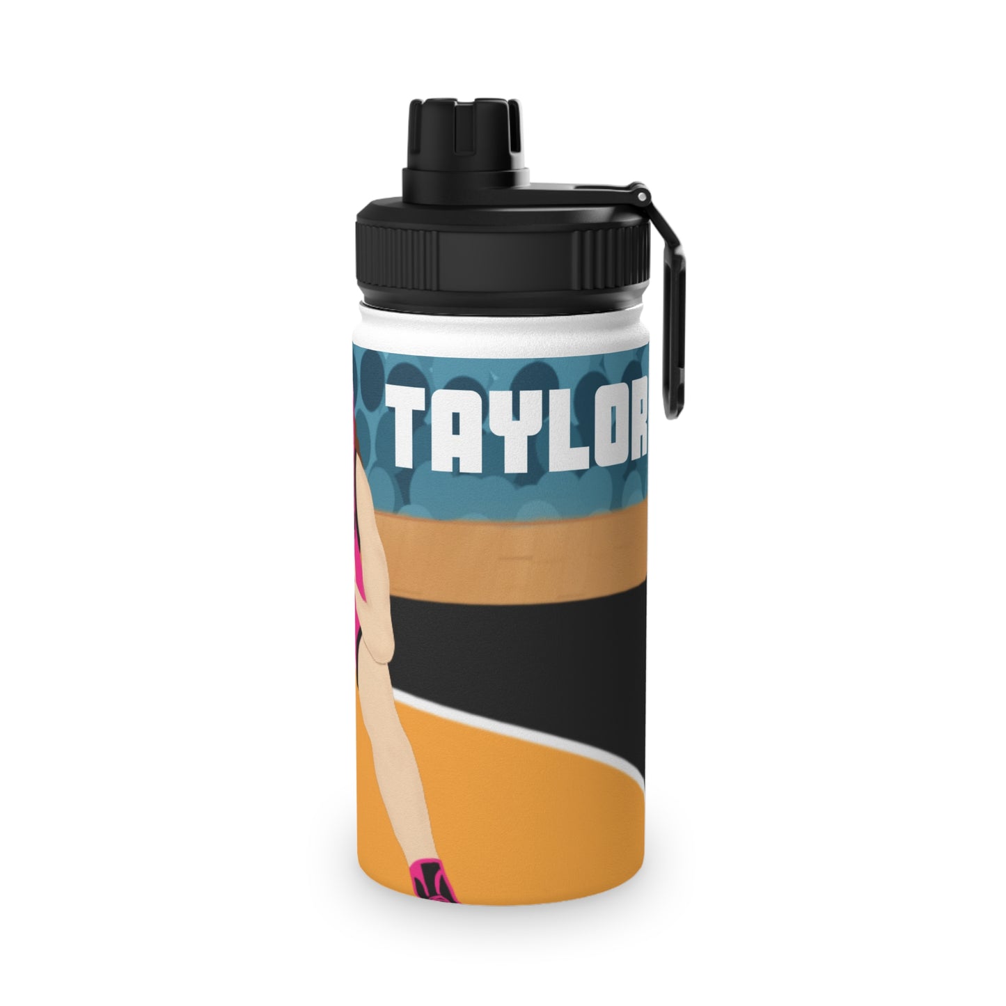 Active Cutie Wrestling Stainless Steel Water Bottle (PICK YOUR SKIN TONE)