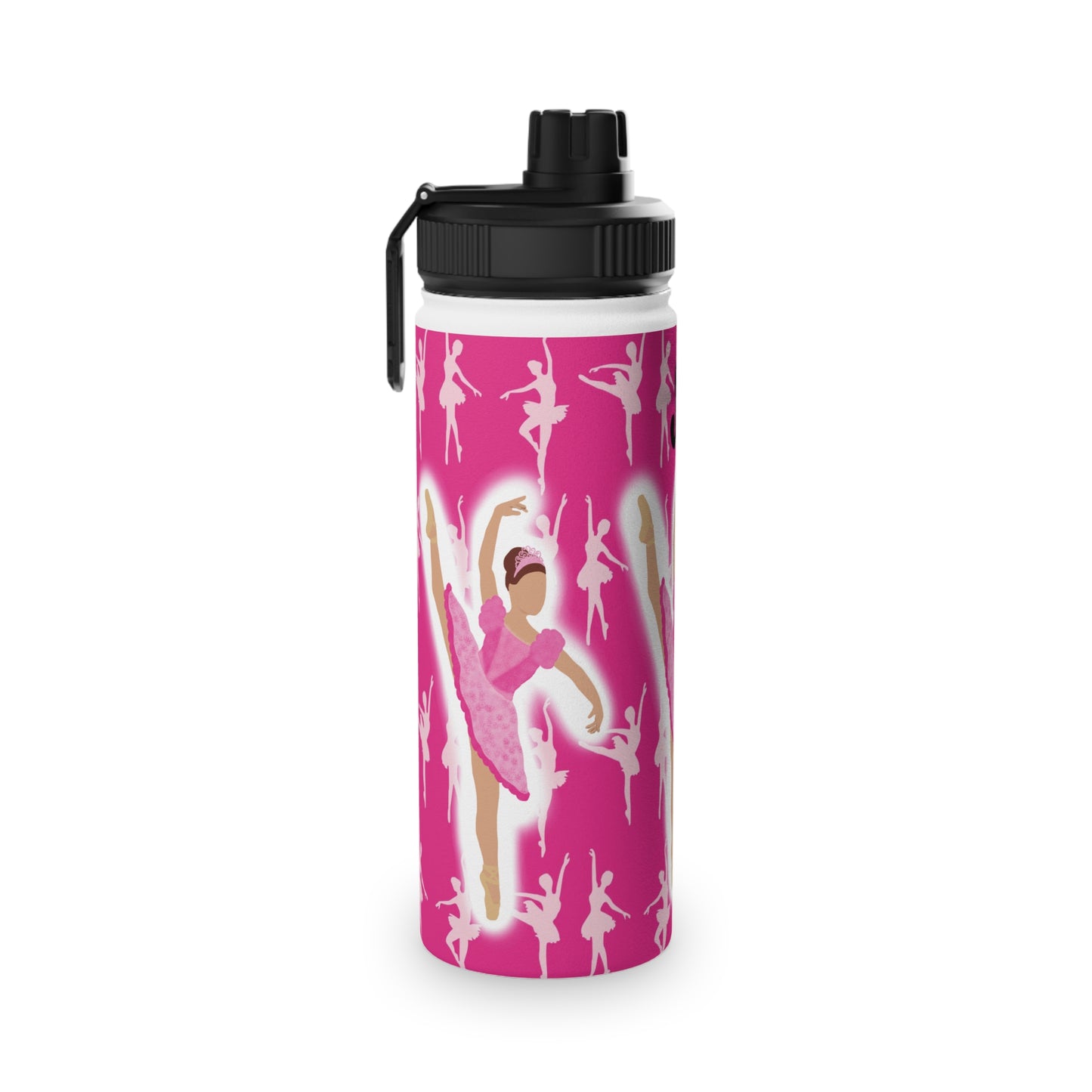 Active Cutie Ballet/Dance Stainless Steel Water Bottle (PICK YOUR SKIN TONE)