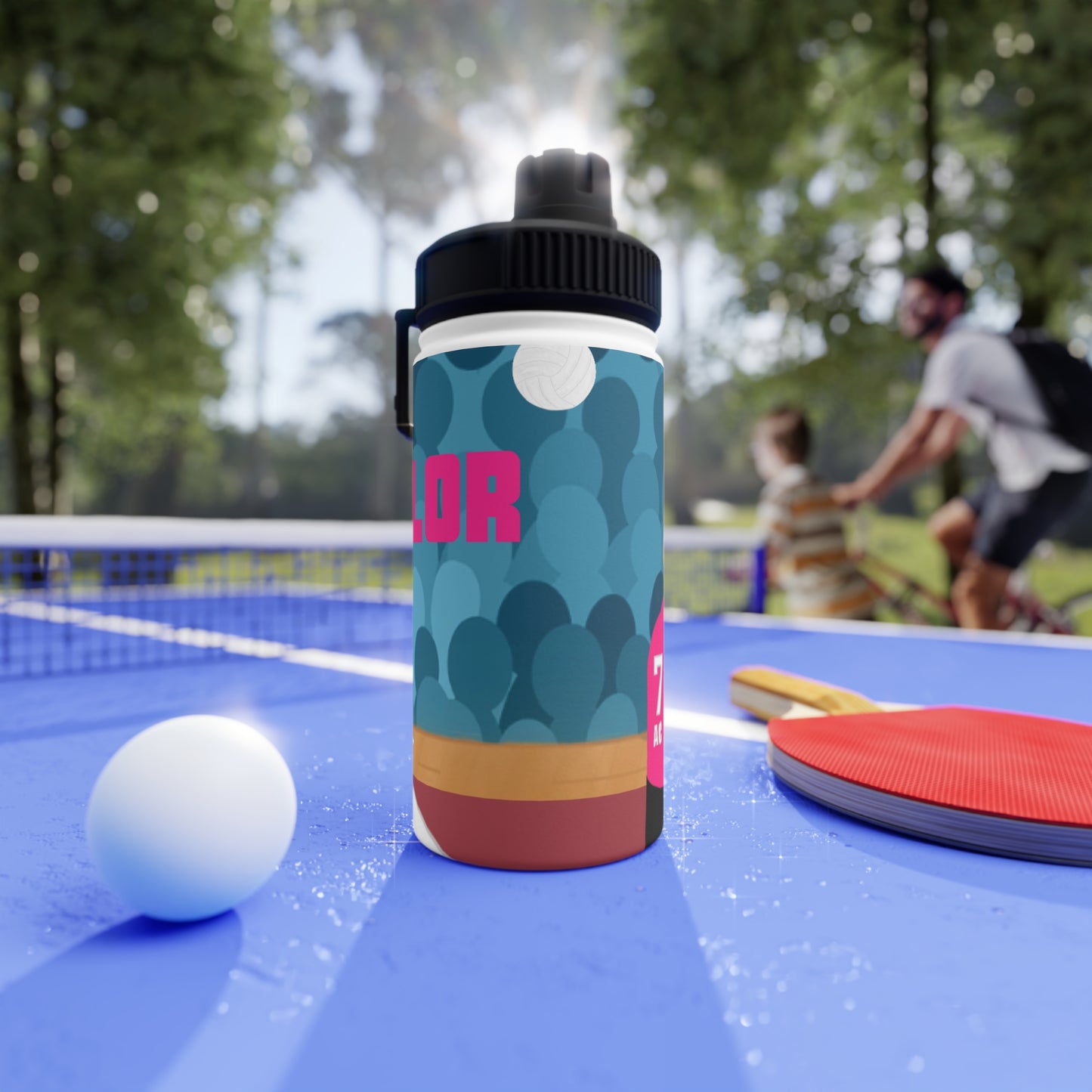 Active Cutie Volleyball Stainless Steel Water Bottle (PICK YOUR SKIN TONE)