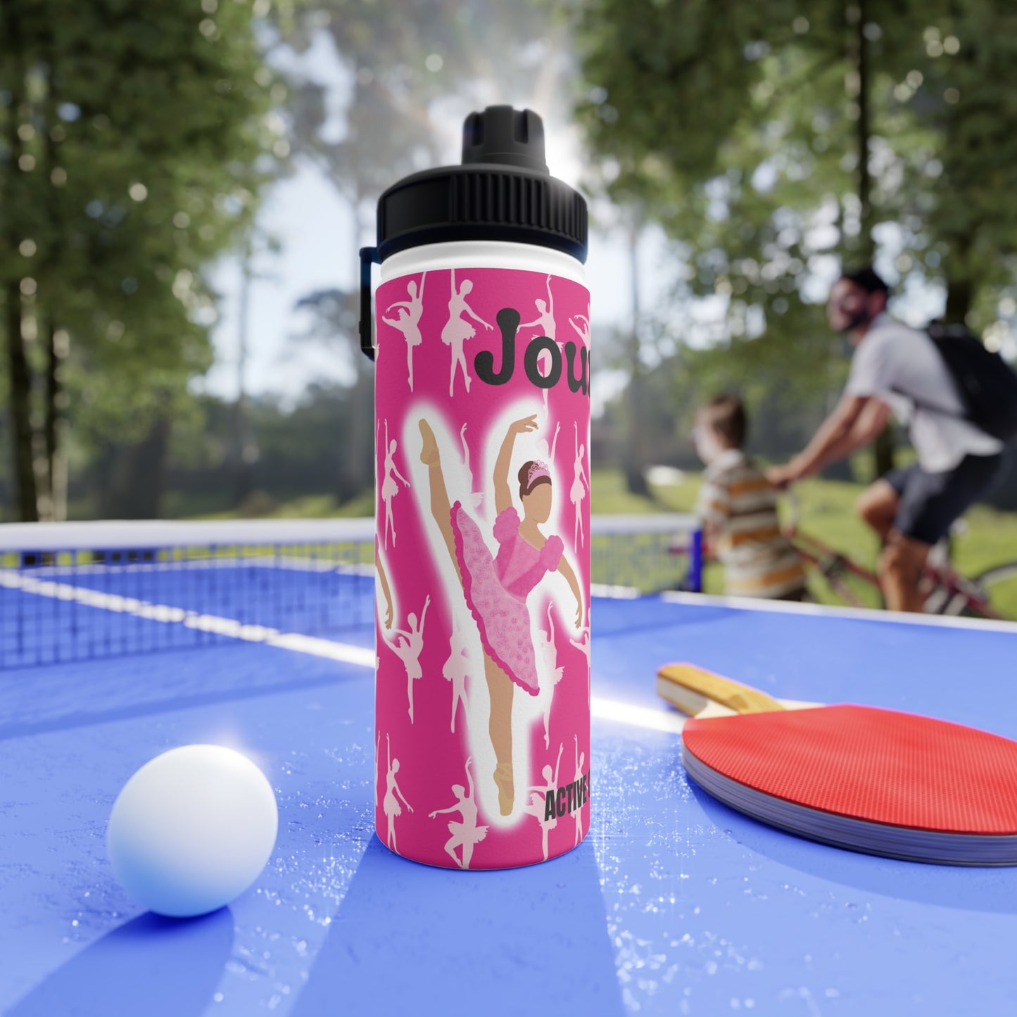 Active Cutie Ballet/Dance Stainless Steel Water Bottle (PICK YOUR SKIN TONE)