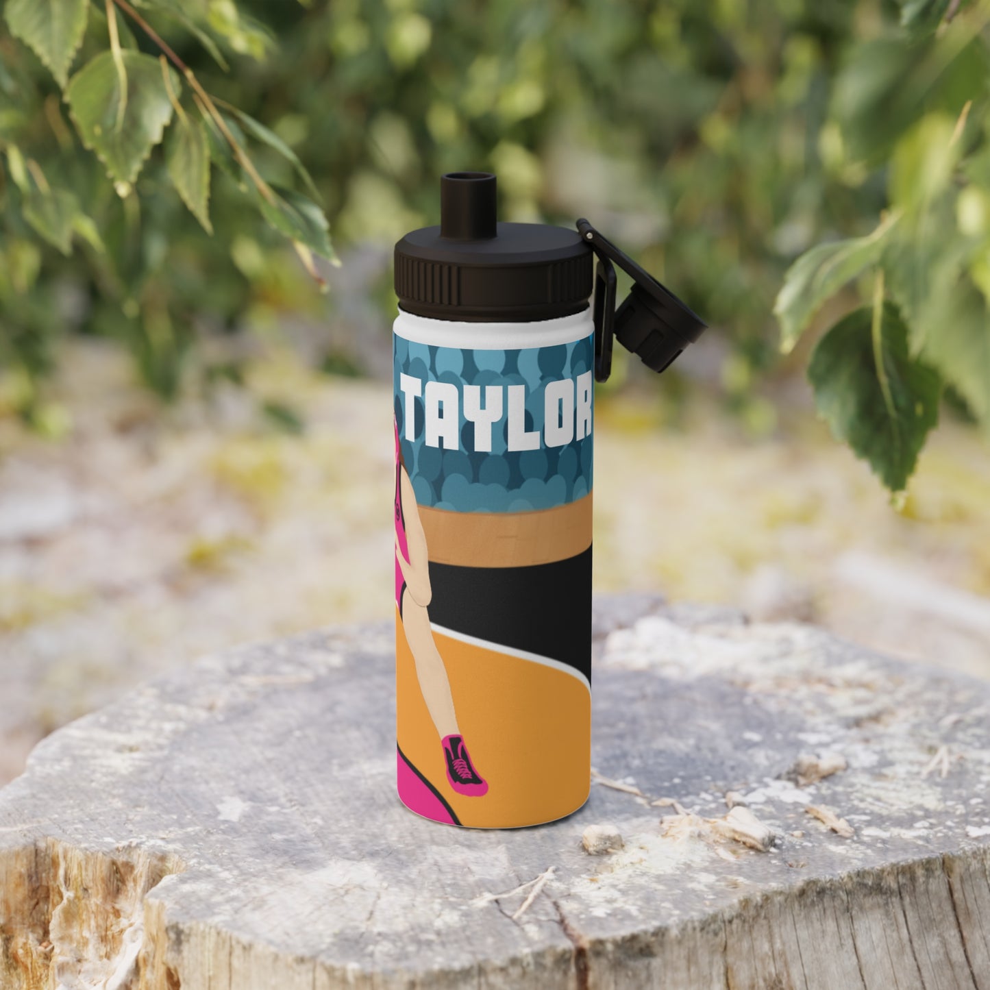 Active Cutie Wrestling Stainless Steel Water Bottle (PICK YOUR SKIN TONE)