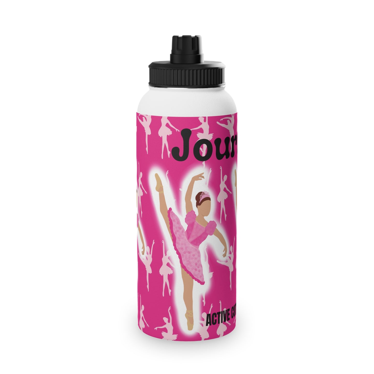 Active Cutie Ballet/Dance Stainless Steel Water Bottle (PICK YOUR SKIN TONE)