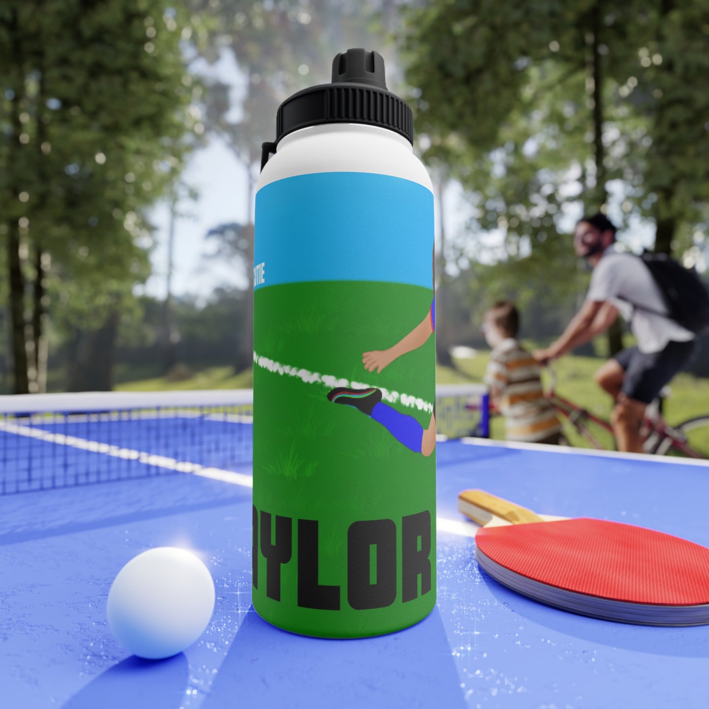 Active Cutie Soccer Stainless Steel Water Bottle (PICK YOUR SKIN TONE)