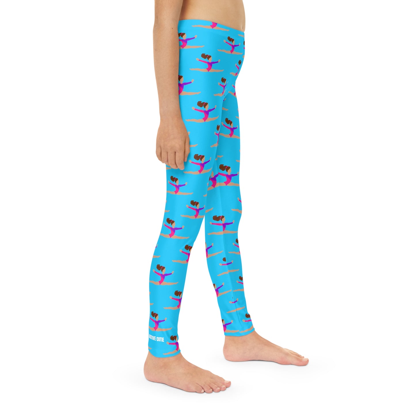 Active Cutie Gymnastics Kid's Leggings (PICK YOUR SKIN TONE)