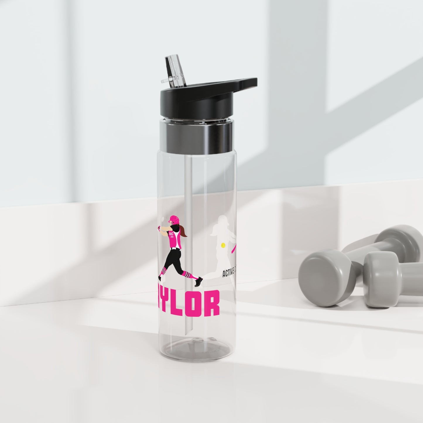 Active Cutie Softball Kensington Tritan™ Sport Bottle, 20oz (Pick Your Skin Tone)