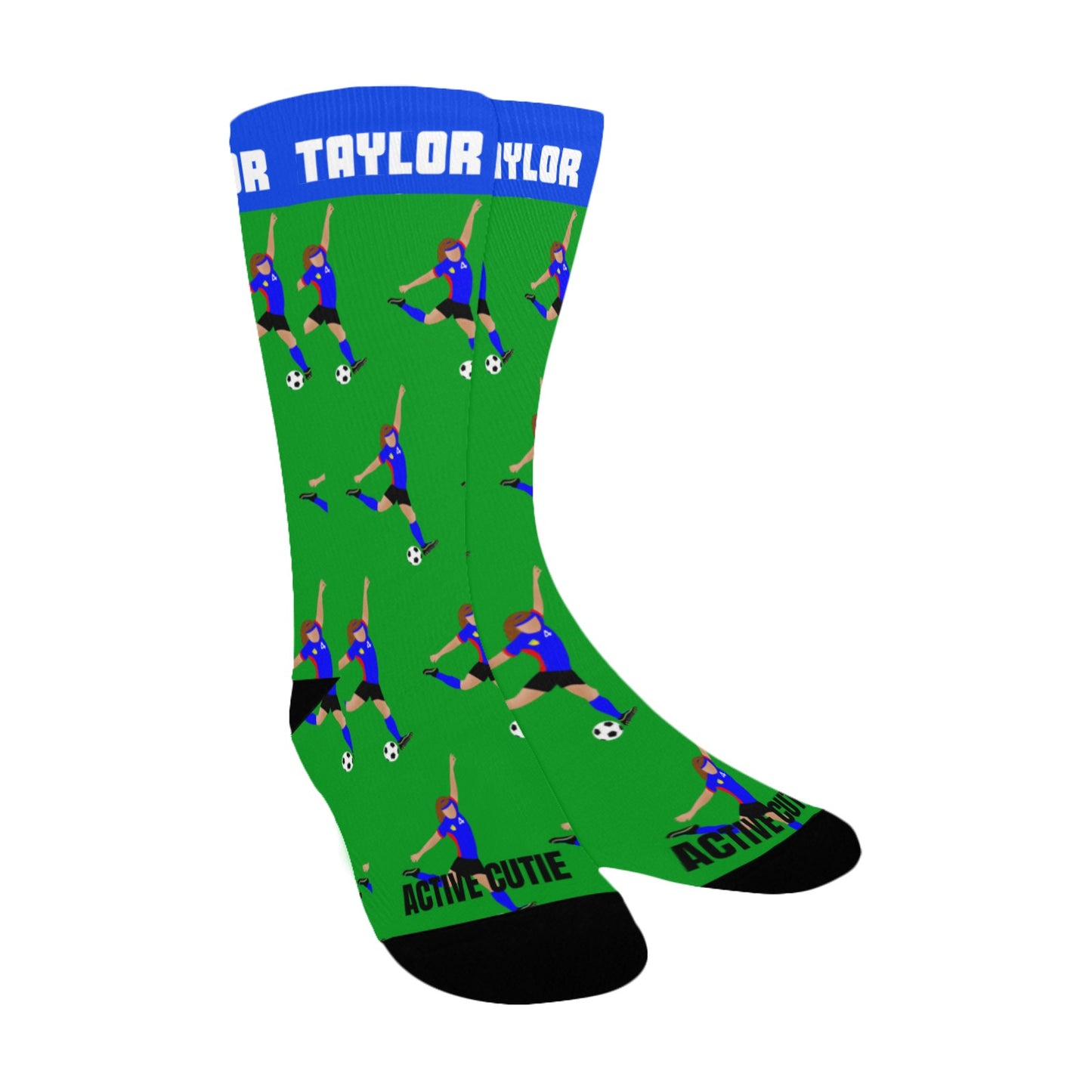 Active Cutie Soccer Women's Socks (PICK YOUR SKIN TONE)