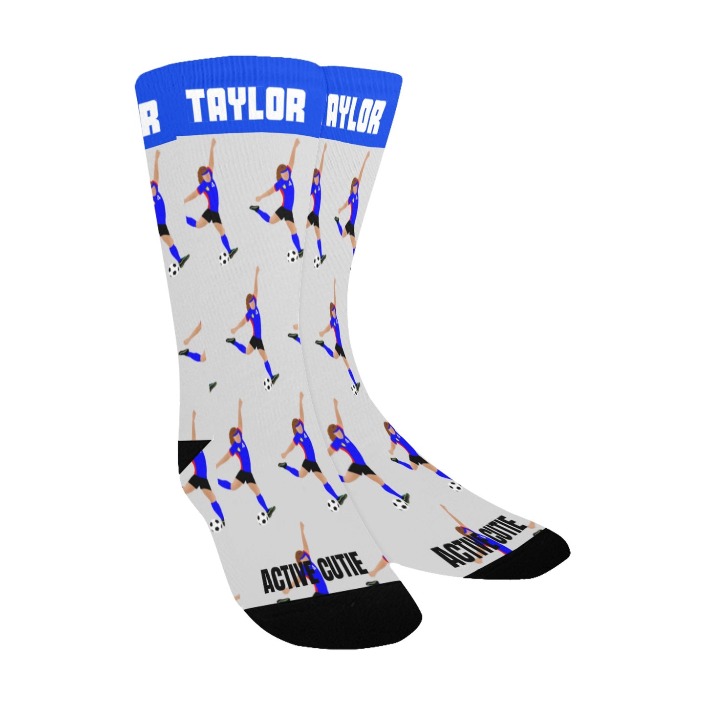 Active Cutie Soccer Kid's Socks (PICK YOUR SKIN TONE)