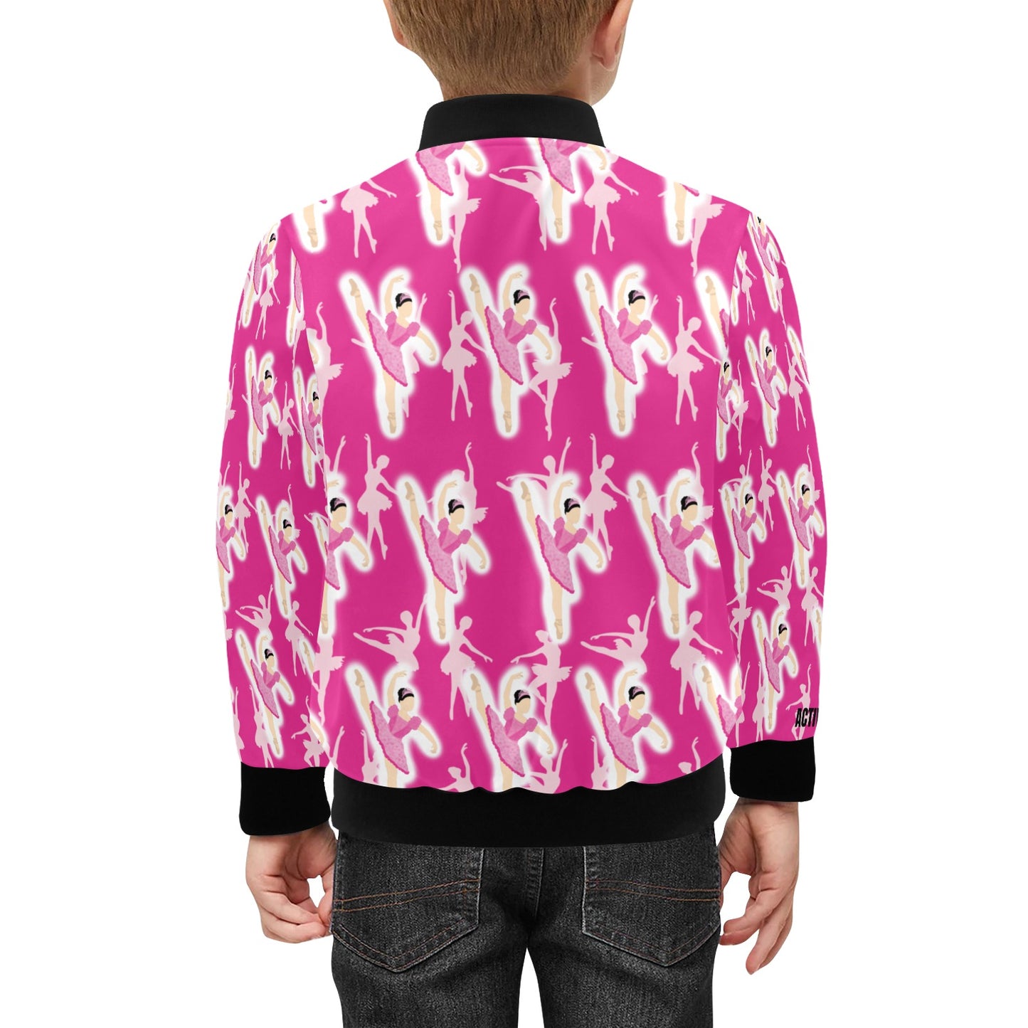 Active Cutie Ballet/Dance Kid's Bomber Jacket (PICK YOUR SKIN TONE)
