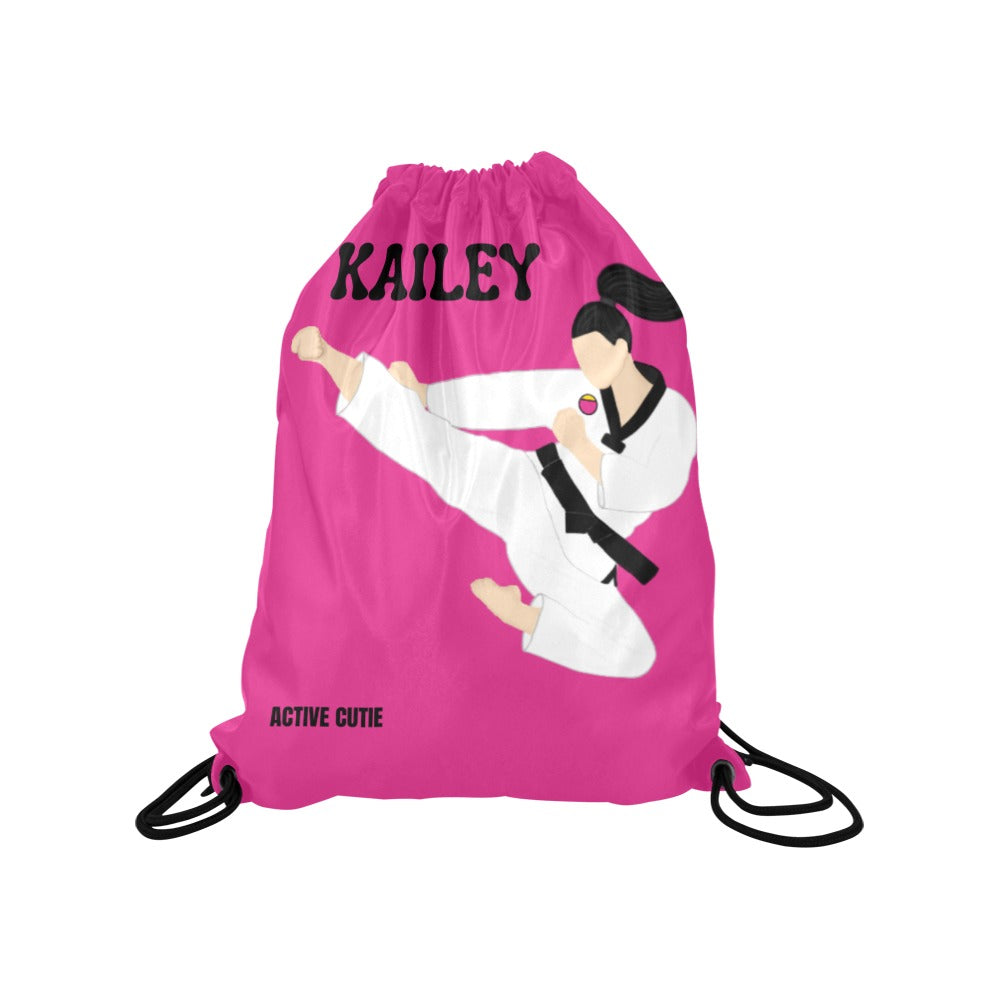 Active Cutie Martial Arts Taekwondo Drawstring Bag (PICK YOUR SKIN TONE)