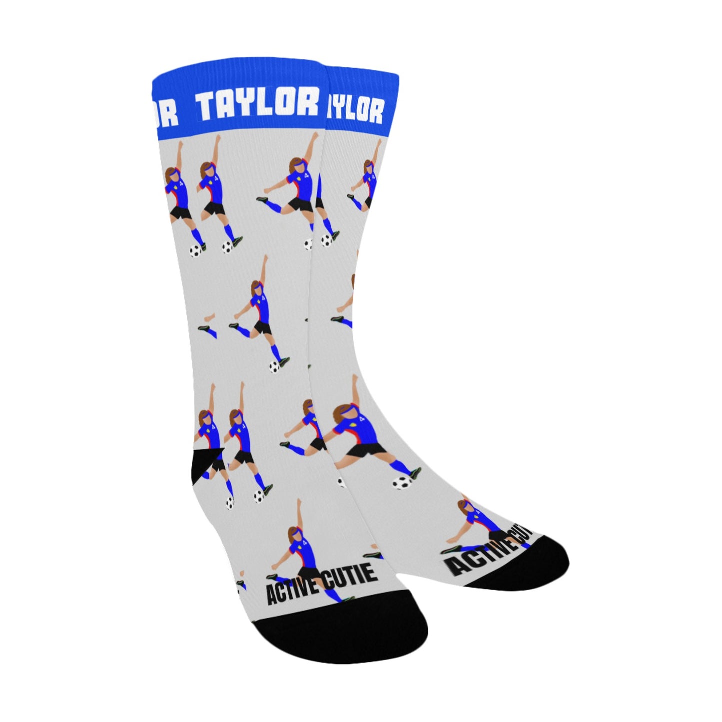 Active Cutie Soccer Women's Socks (PICK YOUR SKIN TONE)