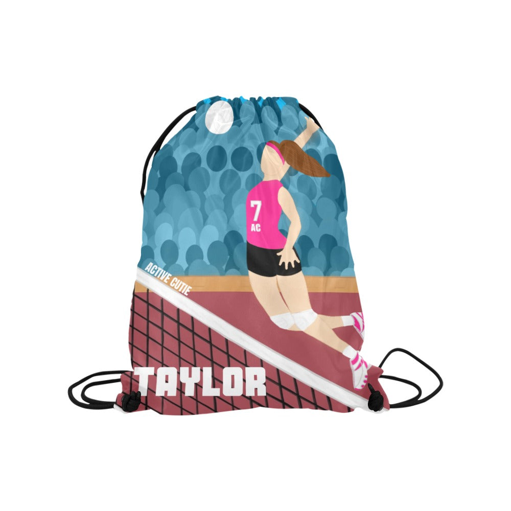 Active Cutie Volleyball Drawstring Bag (PICK YOUR SKIN TONE)