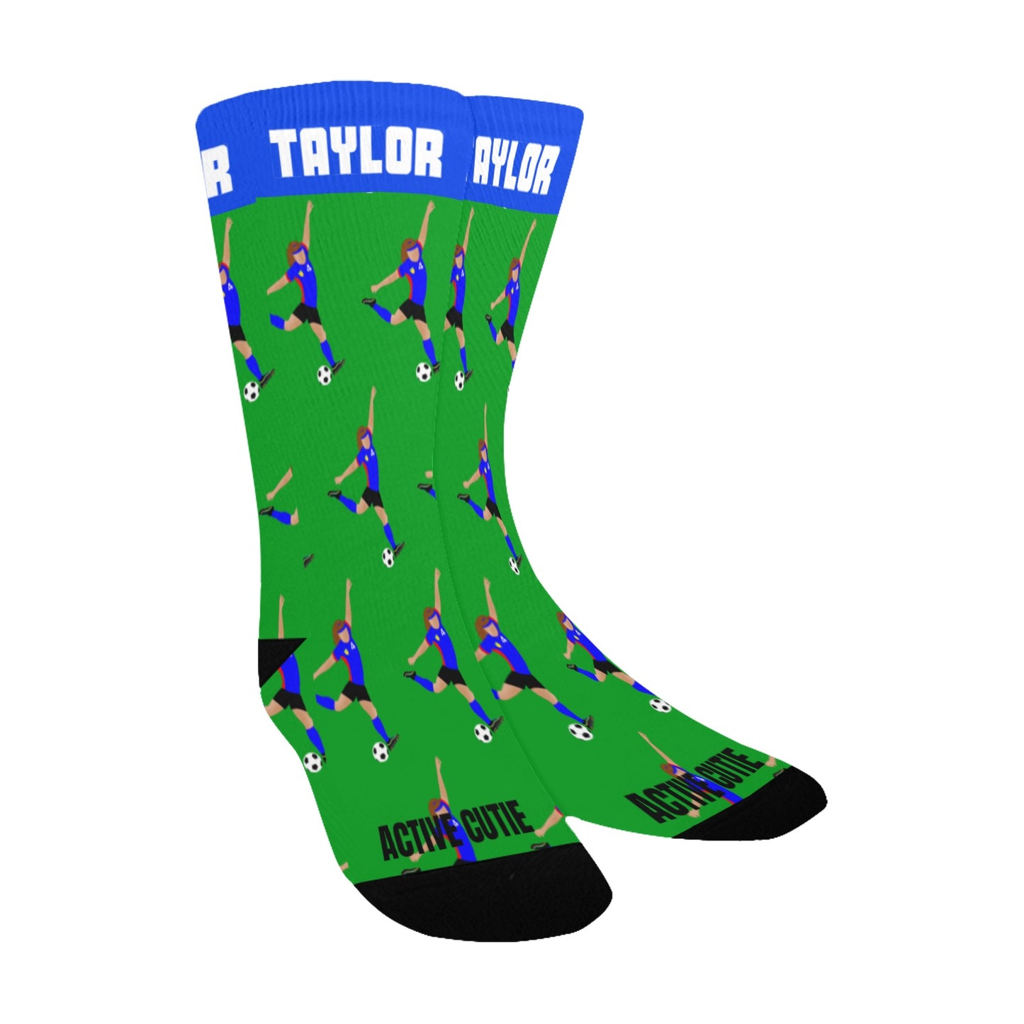 Active Cutie Soccer Kid's Socks (PICK YOUR SKIN TONE)