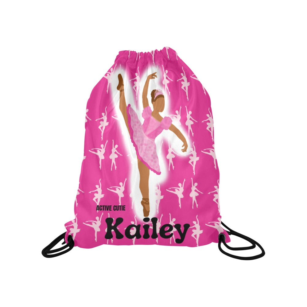Active Cutie Ballet/Dance Drawstring Bag (PICK YOUR SKIN TONE)