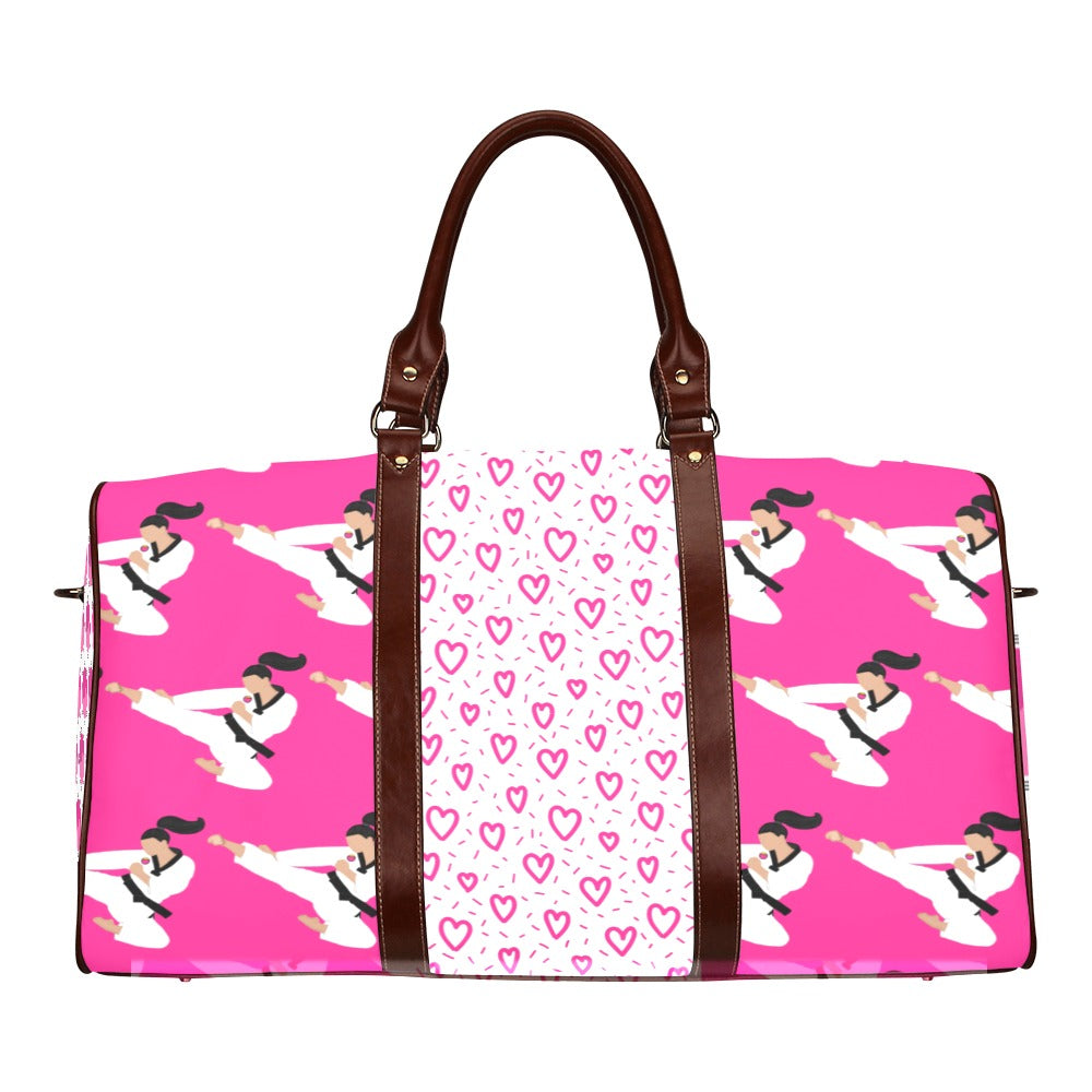 Active Cutie Taekwondo Martial Arts Love Travel Bag (PICK YOUR SKIN TONE)