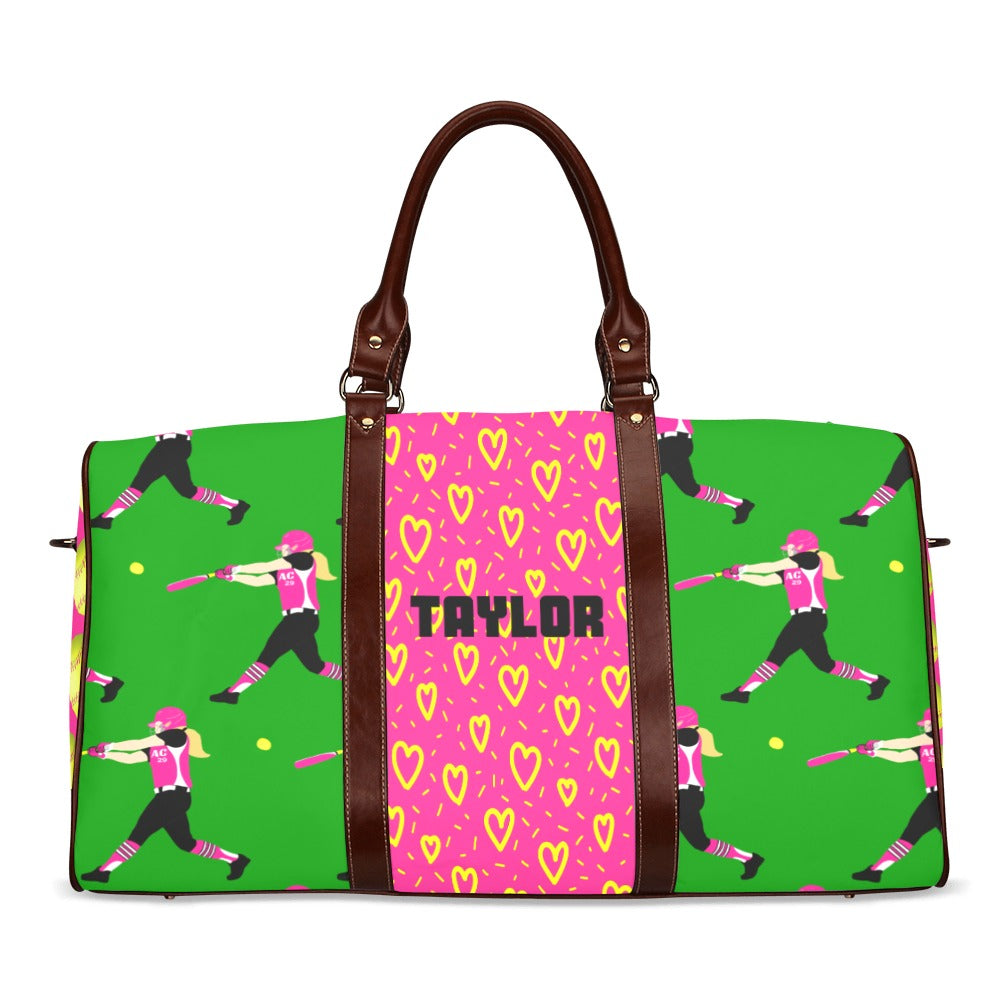 Active Cutie Softball Love Travel Bag (PICK YOUR SKIN TONE)