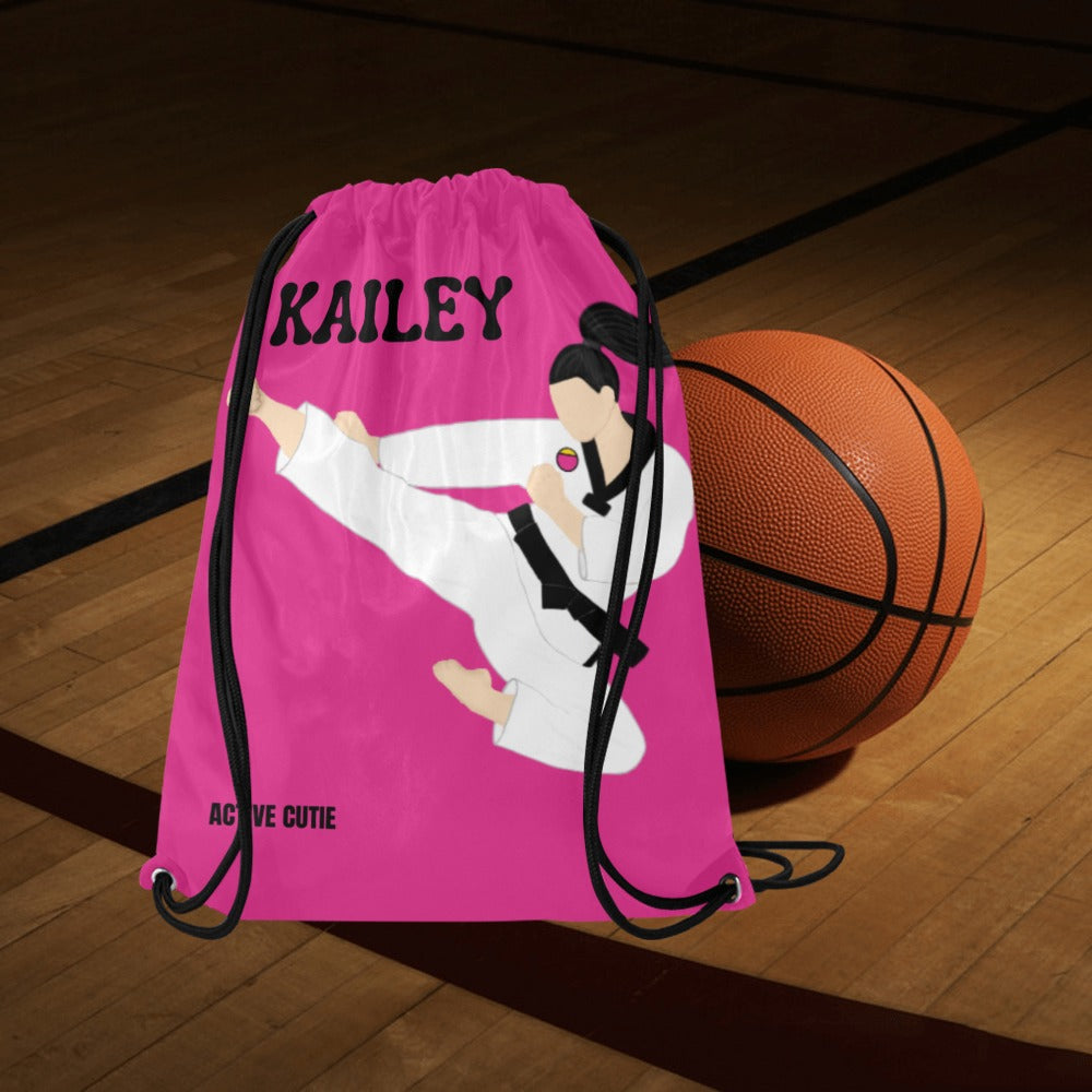 Active Cutie Martial Arts Taekwondo Drawstring Bag (PICK YOUR SKIN TONE)
