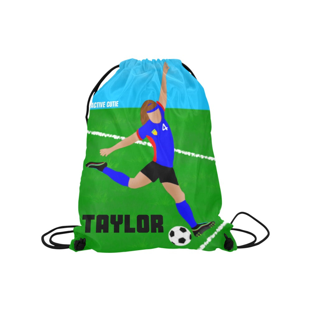 Active Cutie Soccer Drawstring Bag (PICK YOUR SKIN TONE)
