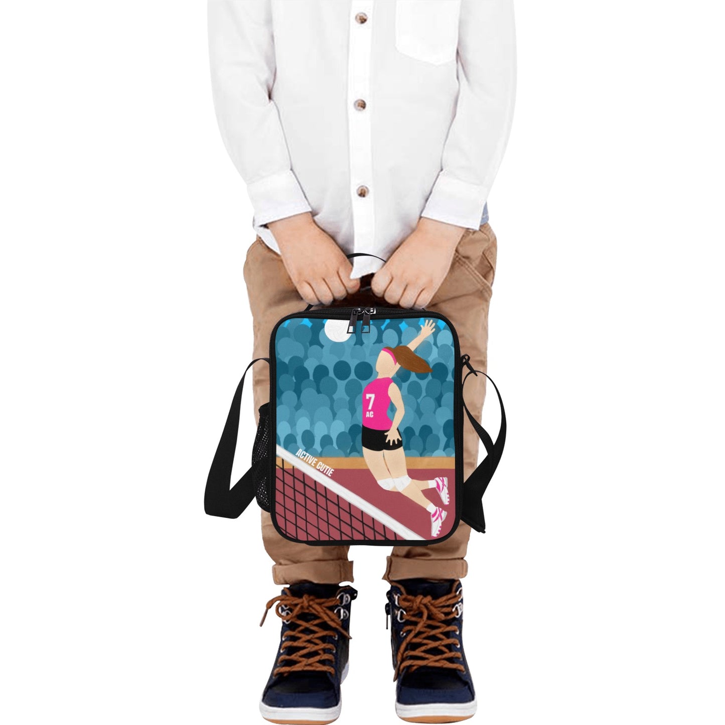 Active Cutie Volleyball Lunch Bag (PICK YOUR SKIN TONE)