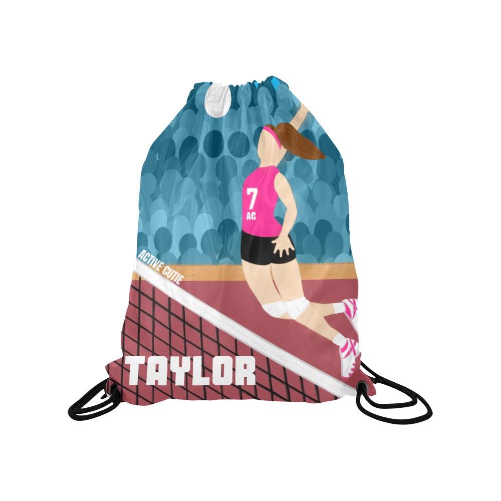 Active Cutie Volleyball Drawstring Bag (PICK YOUR SKIN TONE)