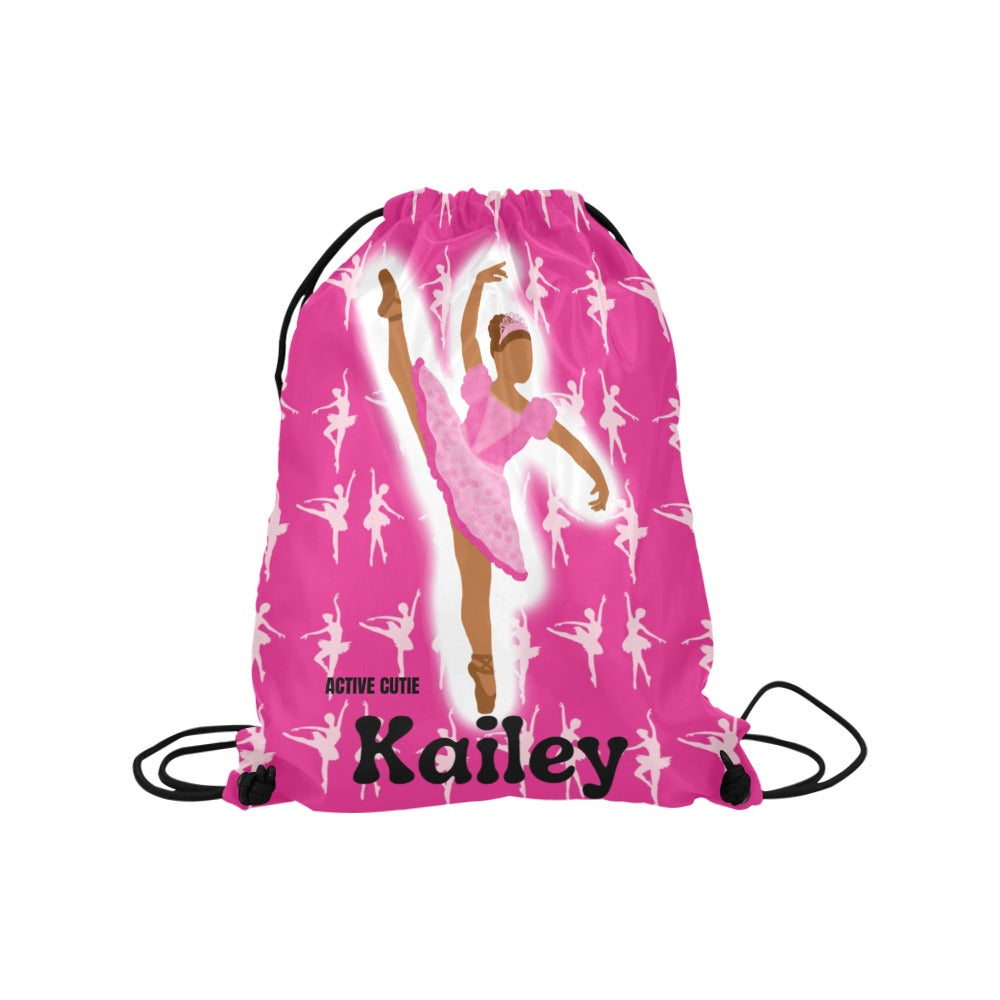 Active Cutie Ballet/Dance Drawstring Bag (PICK YOUR SKIN TONE)