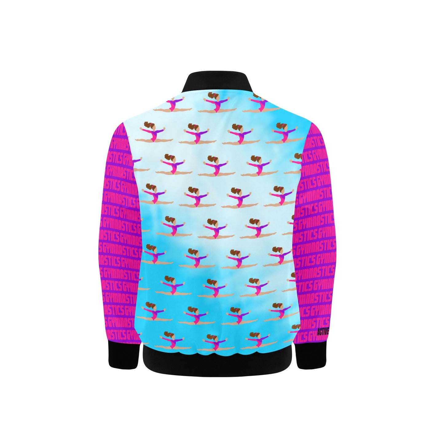 Active Cutie Gymnastics Kid's Bomber Jacket (PICK YOUR SKIN TONE)