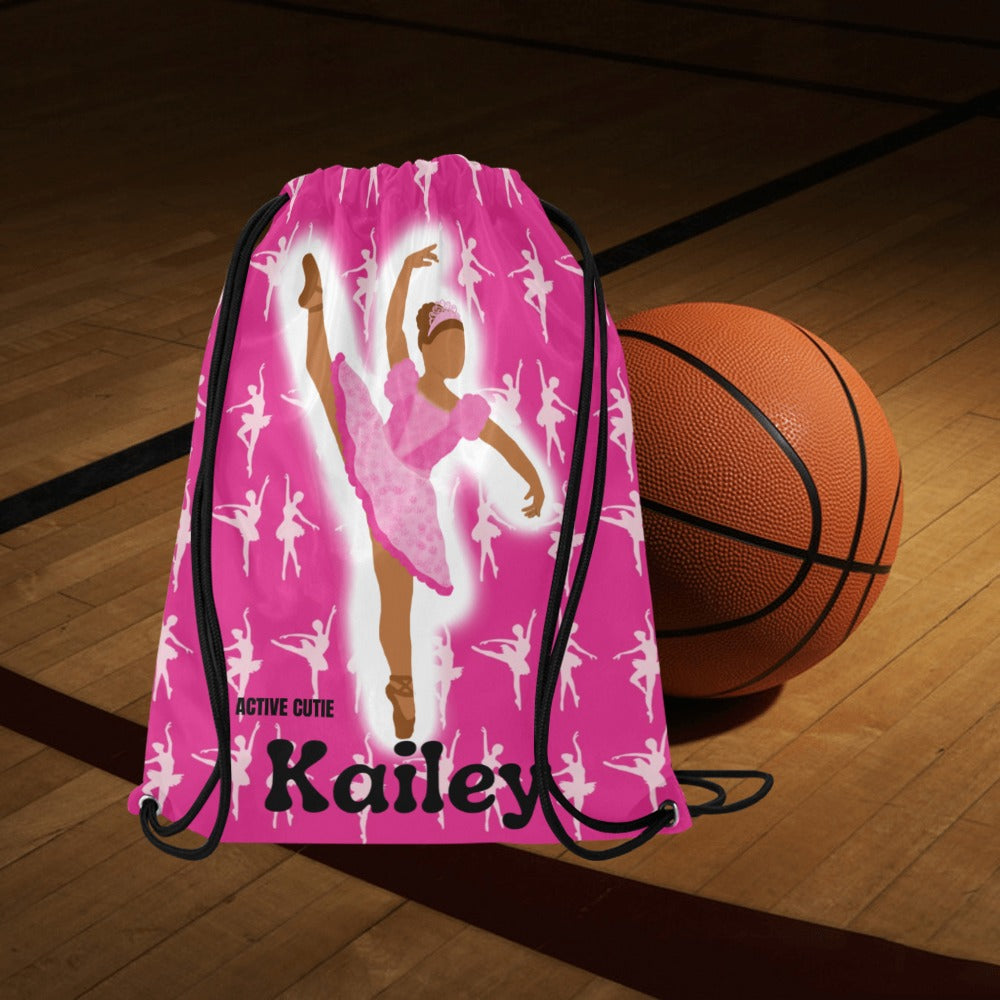 Active Cutie Ballet/Dance Drawstring Bag (PICK YOUR SKIN TONE)