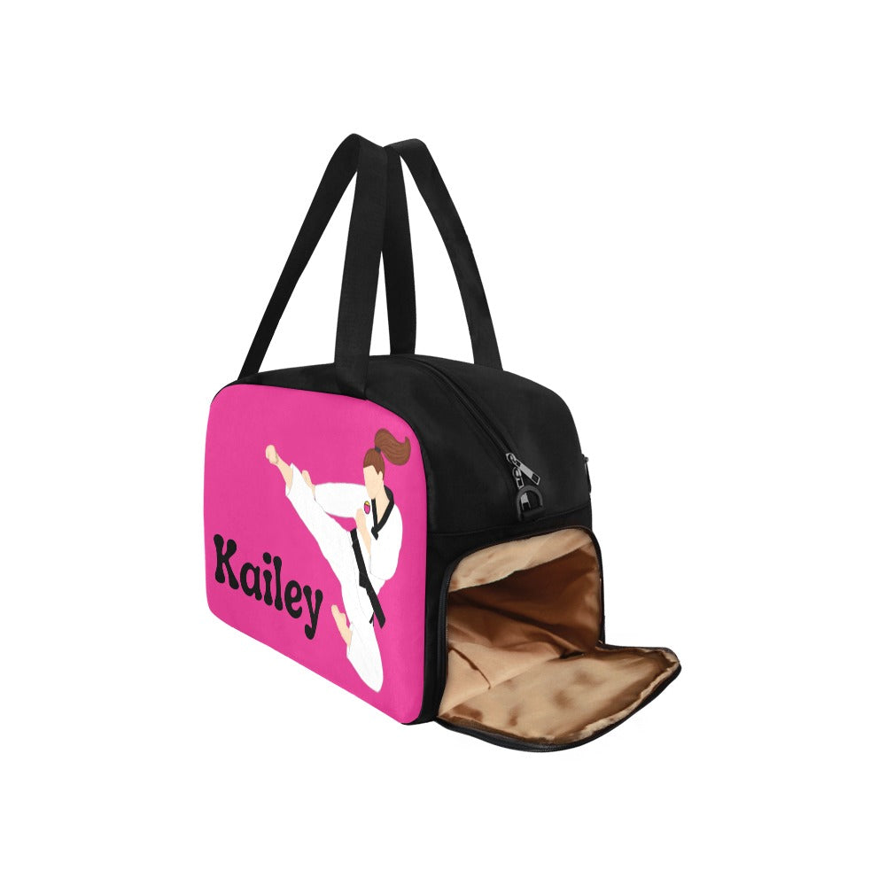 Active Cutie Taekwondo Martial Arts Travel Practice Bag with Shoe Compartment (PICK YOUR SKIN TONE)