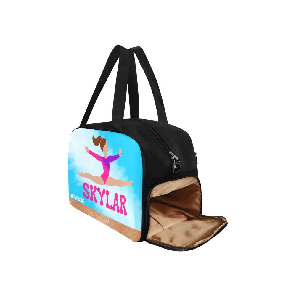 Active Cutie Gymnastics Travel Practice Bag with Shoe Compartment (PICK YOUR SKIN TONE)