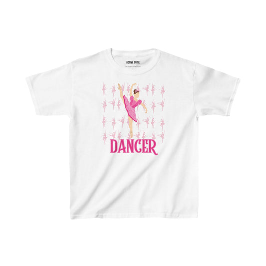 Active Cutie Ballerina Dancer Cotton Youth Tee- (PICK SKIN TONE)