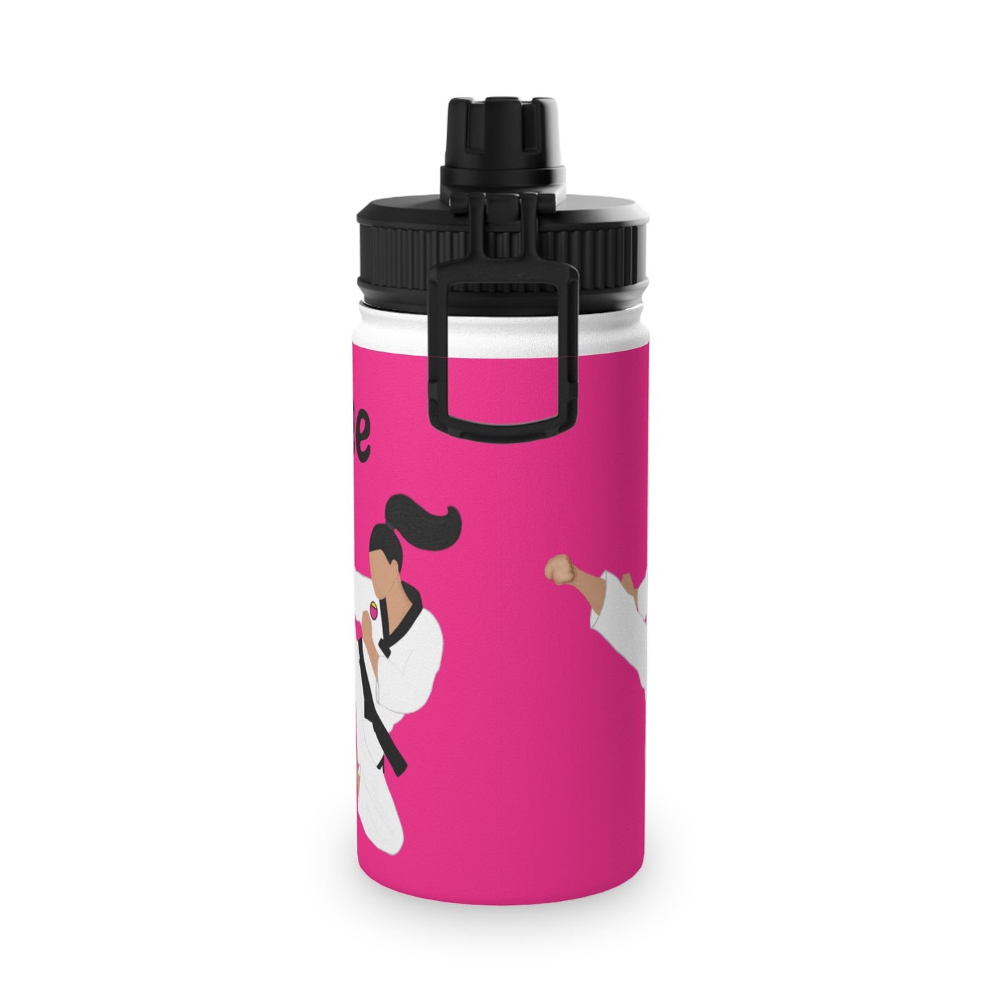 Active Cutie Martial Arts Taekwondo Stainless Steel Water Bottle (PICK YOUR SKIN TONE)