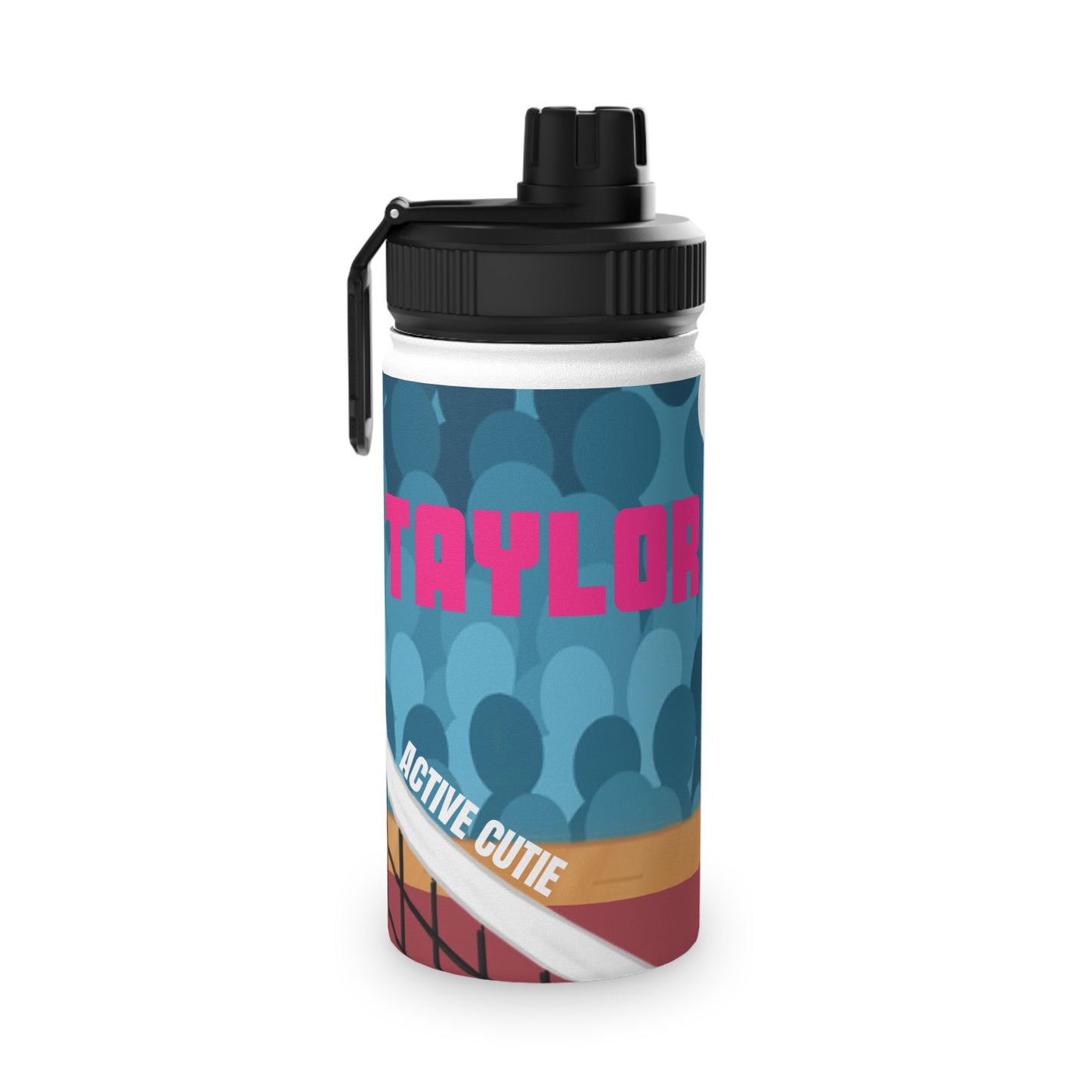 Active Cutie Volleyball Stainless Steel Water Bottle (PICK YOUR SKIN TONE)