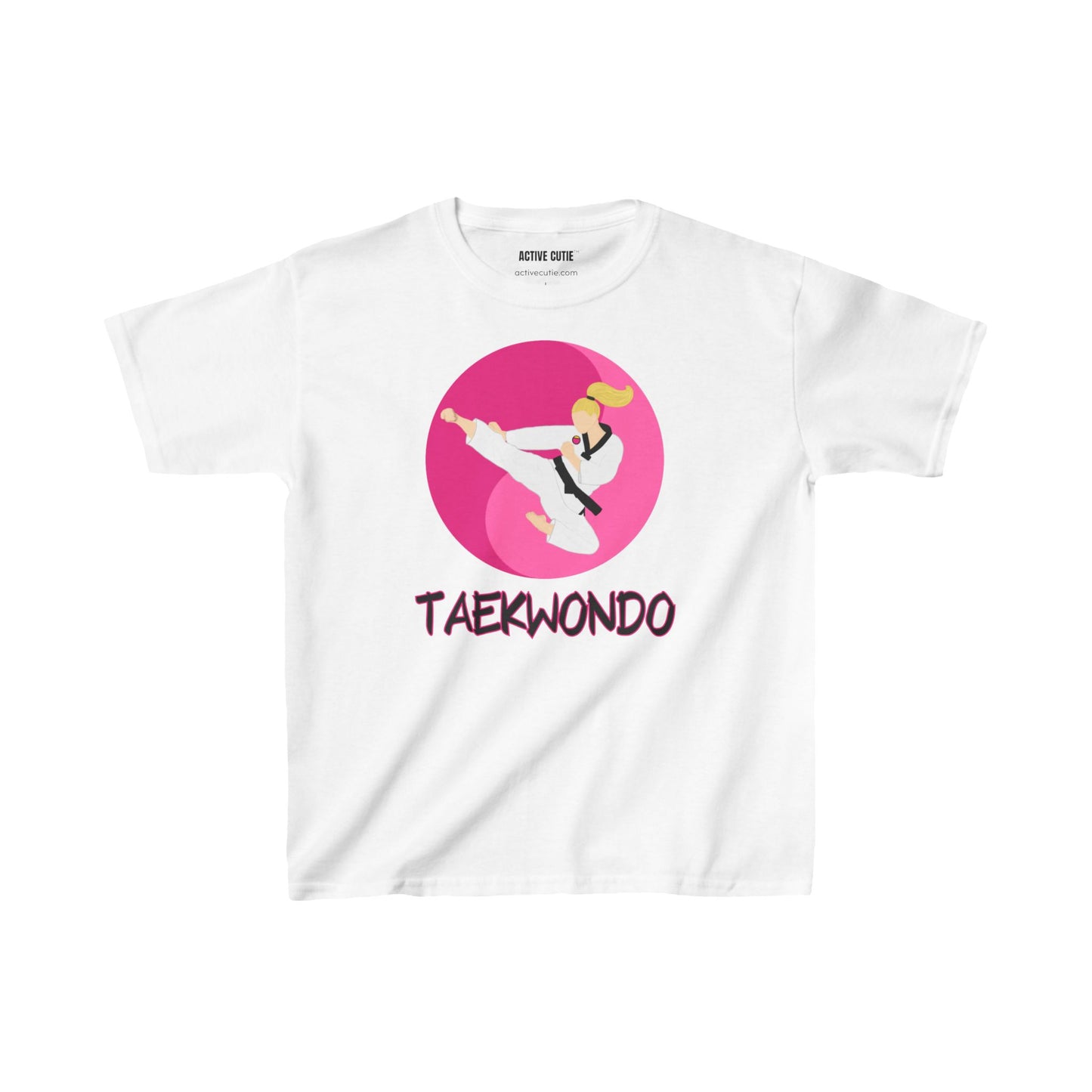 Active Cutie Taekwondo Martial Arts Youth Cotton Tee- (PICK SKIN TONE)