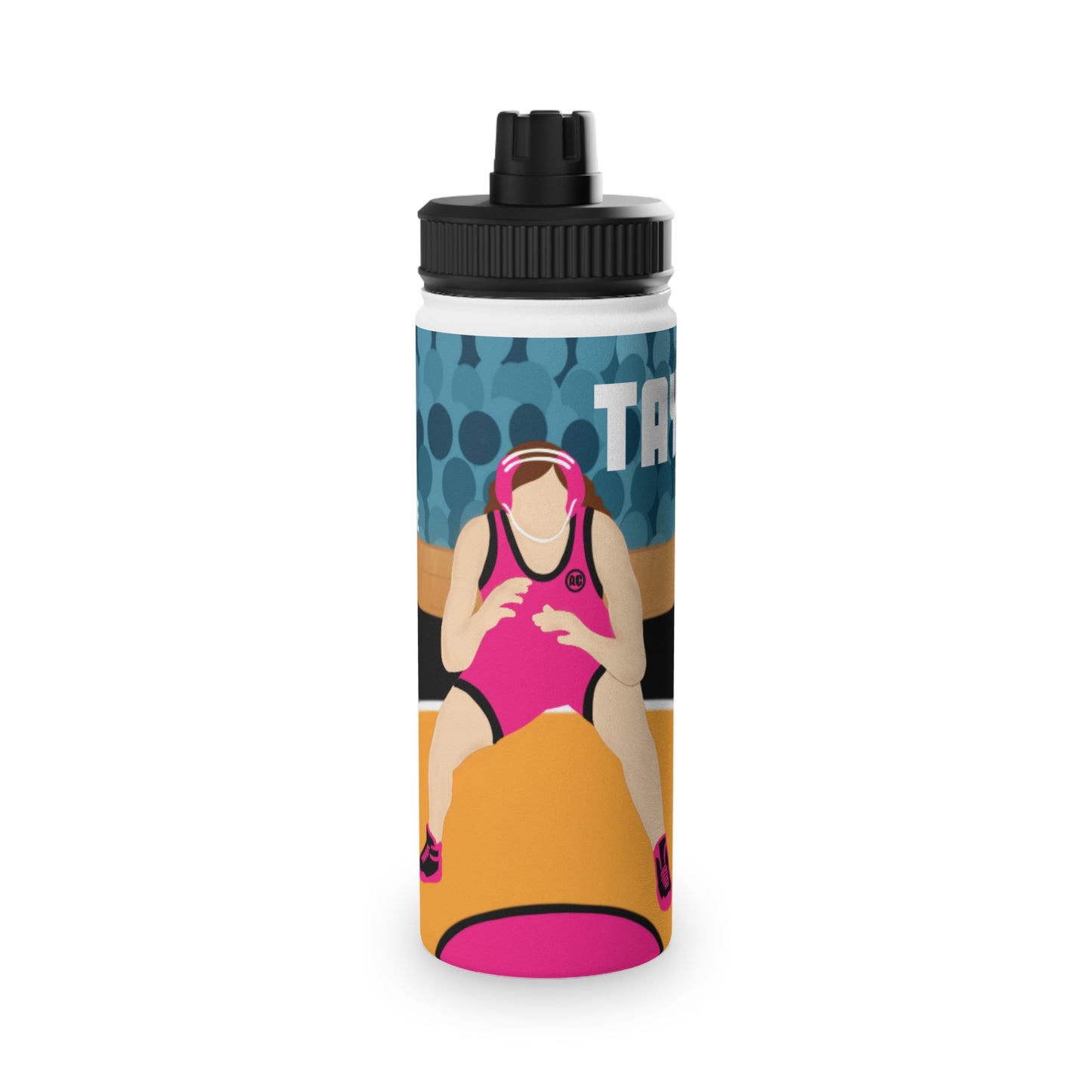 Active Cutie Wrestling Stainless Steel Water Bottle (PICK YOUR SKIN TONE)