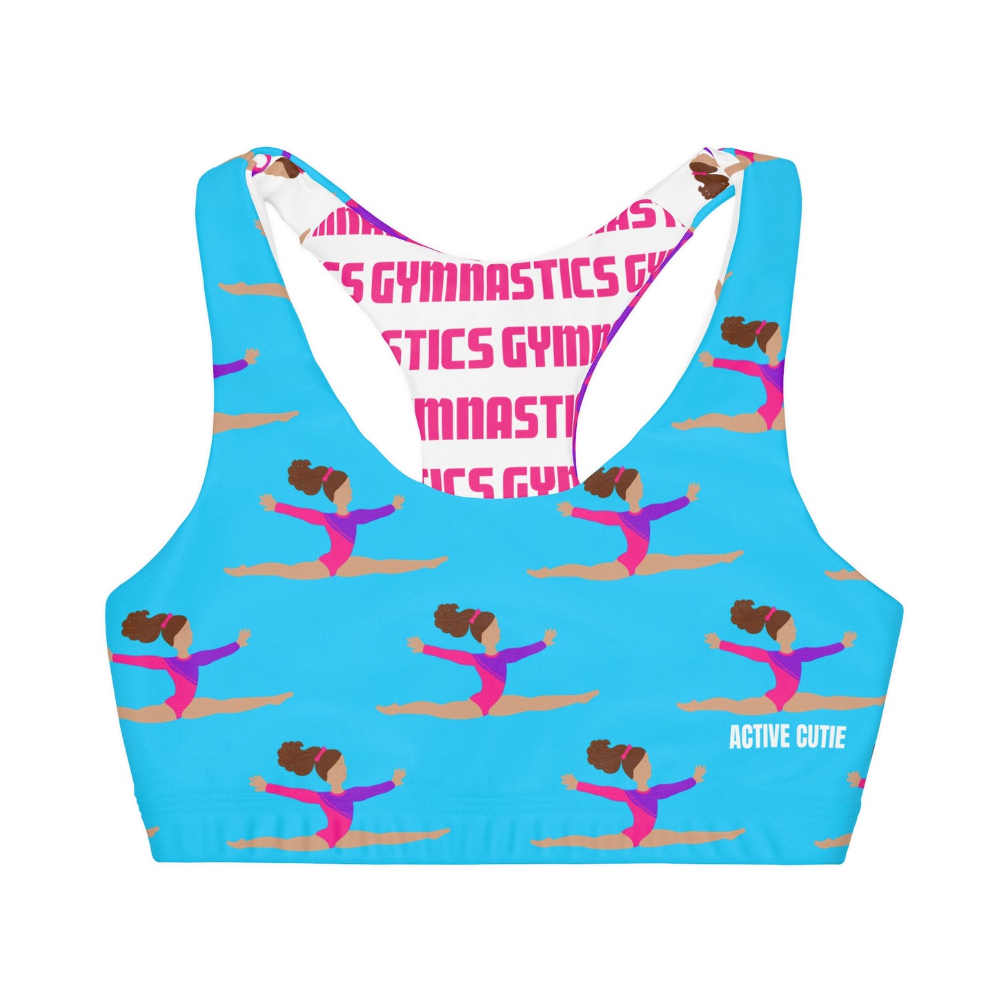 Active Cutie Gymnastics Kid's Double Lined Sports Bra (PICK YOUR SKIN TONE)