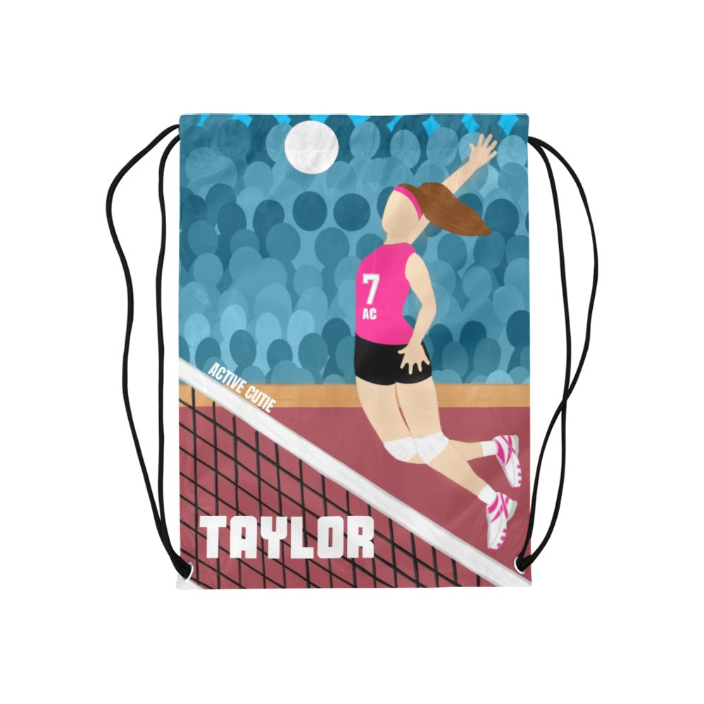 Active Cutie Volleyball Drawstring Bag (PICK YOUR SKIN TONE)
