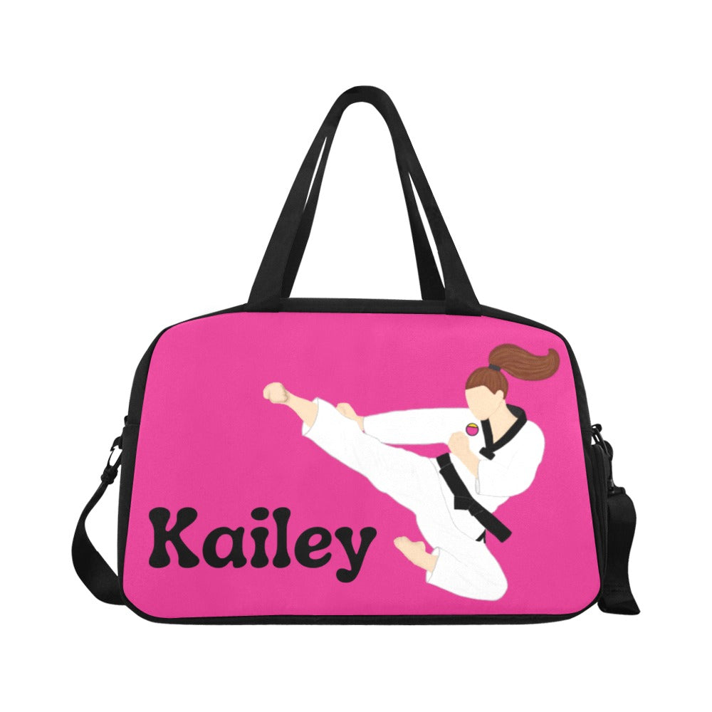 Active Cutie Taekwondo Martial Arts Travel Practice Bag with Shoe Compartment (PICK YOUR SKIN TONE)