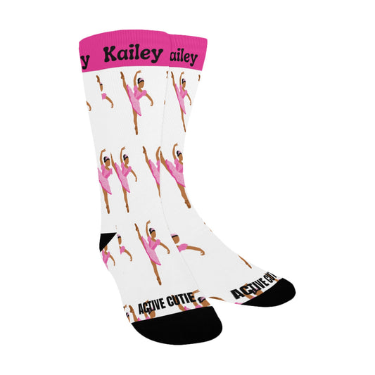 Active Cutie Ballet/Dance Women's Socks (PICK YOUR SKIN TONE)