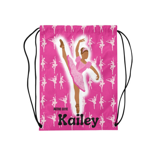 Active Cutie Ballet/Dance Drawstring Bag (PICK YOUR SKIN TONE)