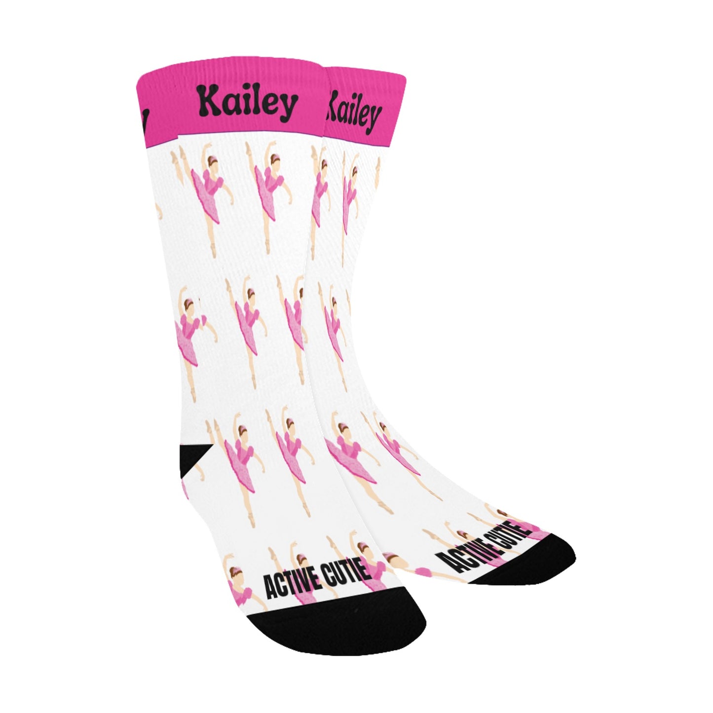 Active Cutie Ballet/Dance Kid's Socks (PICK YOUR SKIN TONE)